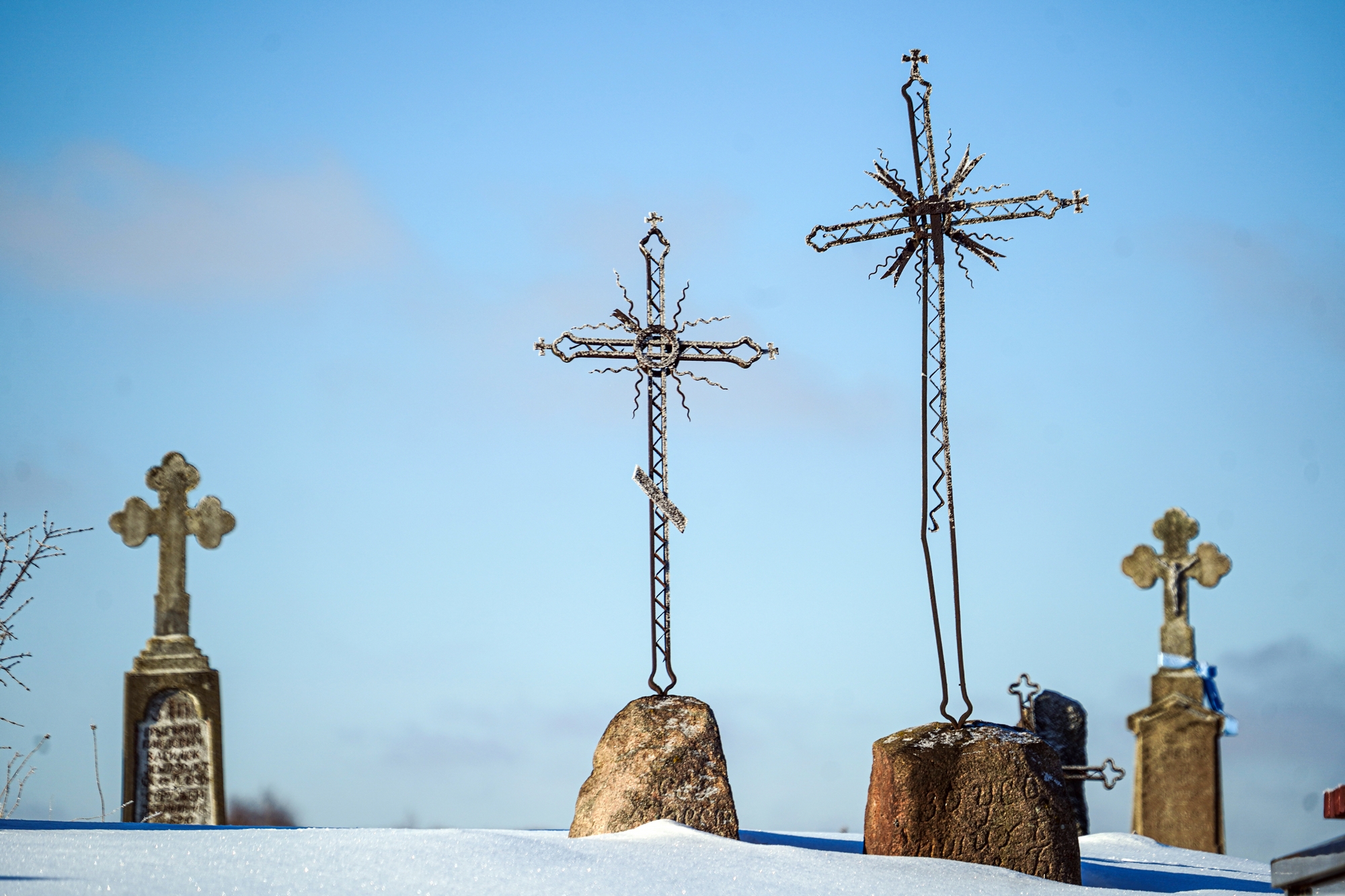 Crosses at Malinniki cementary