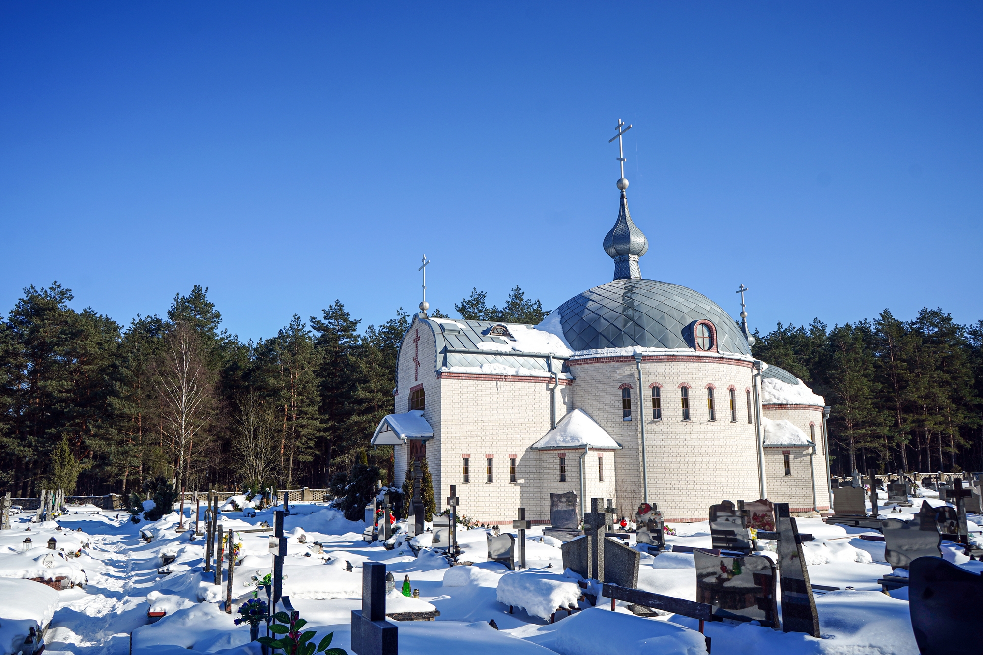 The Orthodox cementary church in Milejczyce