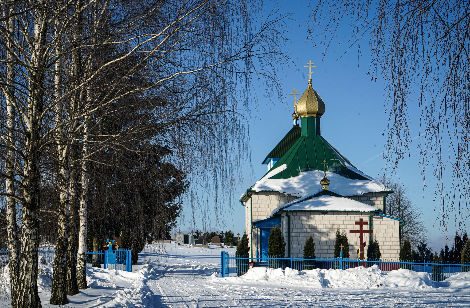 The Orthodox cemenatry church in Malinniki