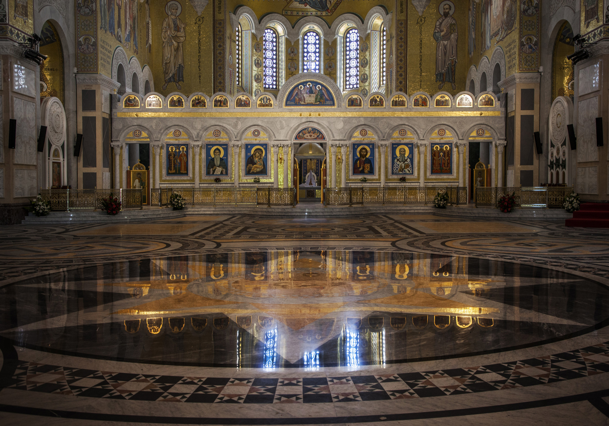 Interior of the Temple of St.Savas Church