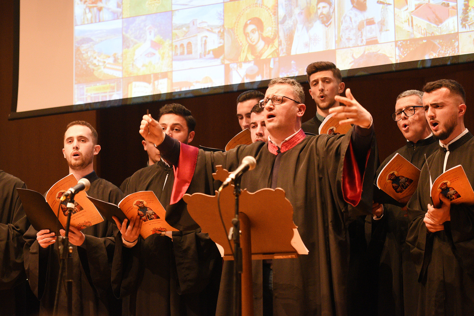 Choir from cathedral in Tirana