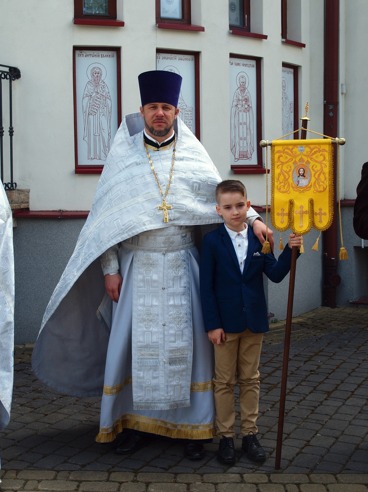 Procesja na zakończenie święta parafialnego.