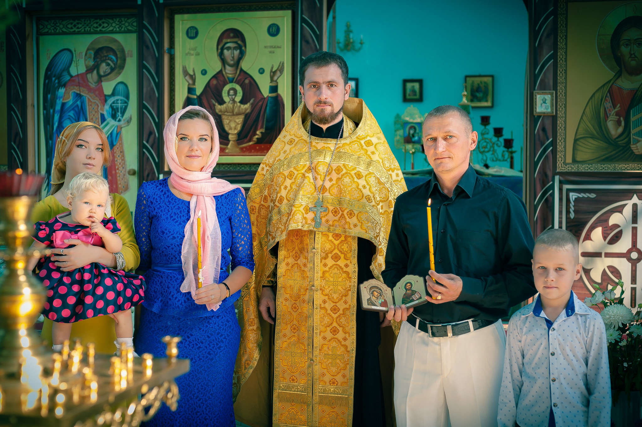 Крещение младшенькой у Алёхиных