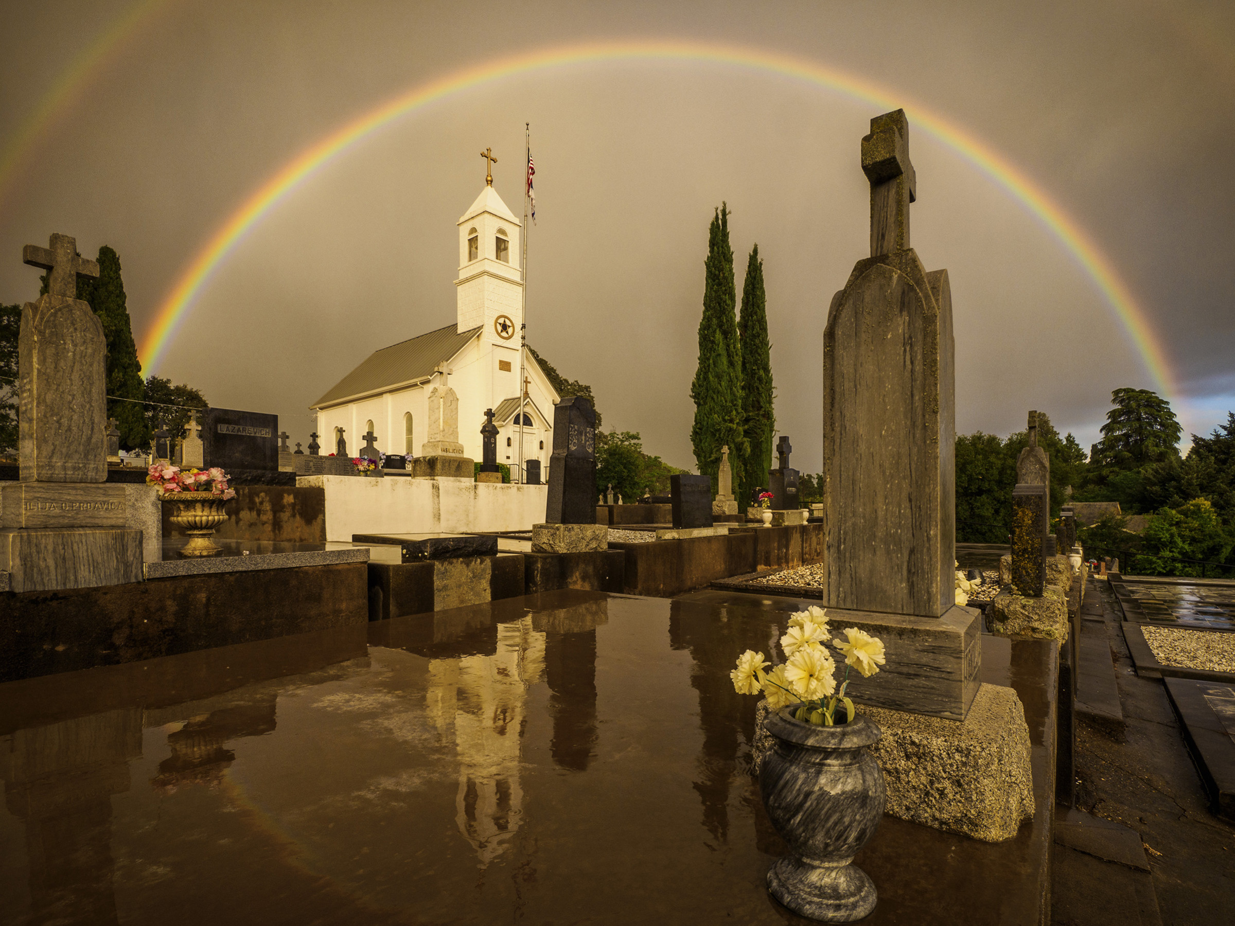 Rainbow over St. Sava Jackson
