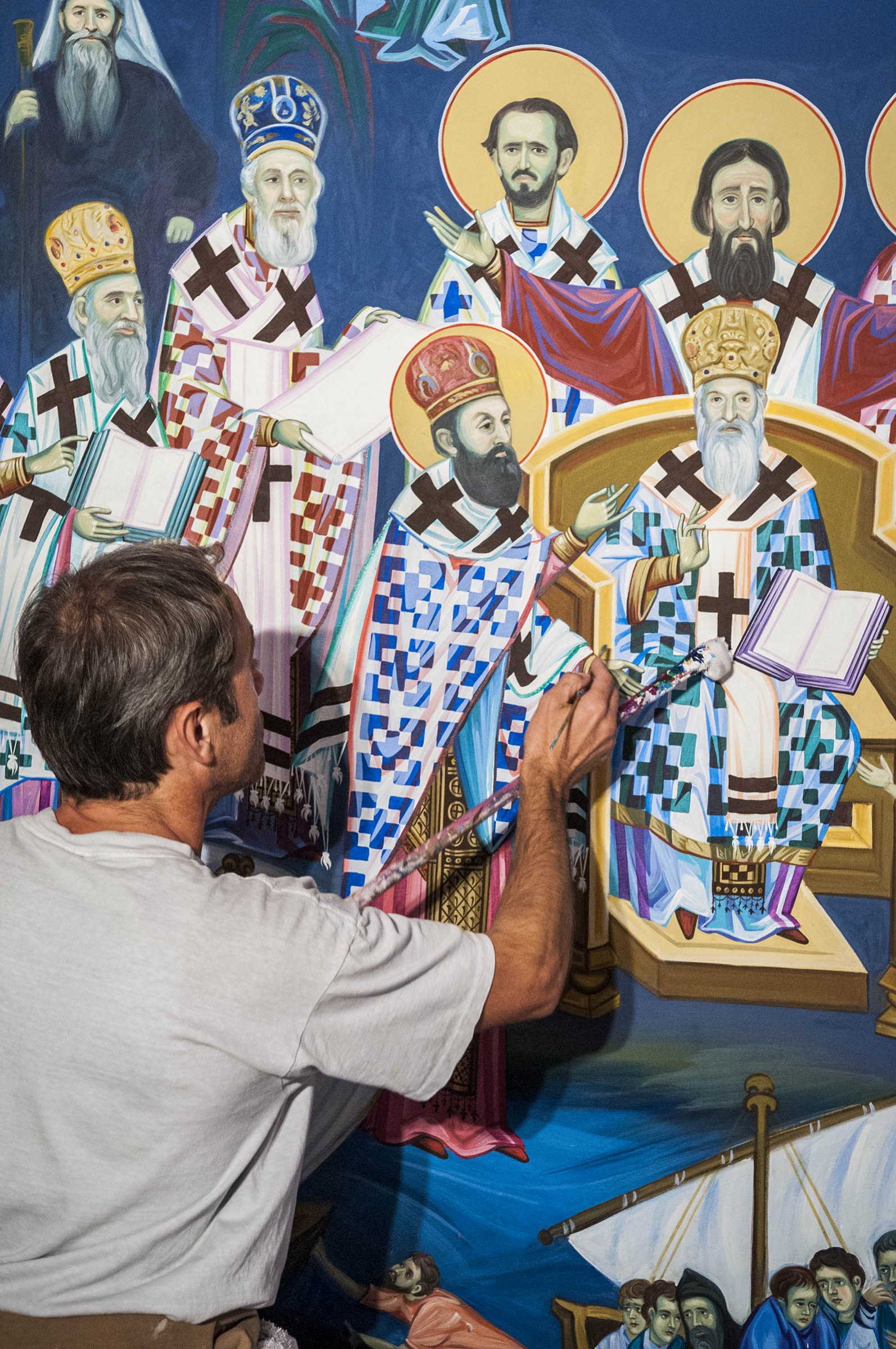Writing the icons of St. Sava Jackson