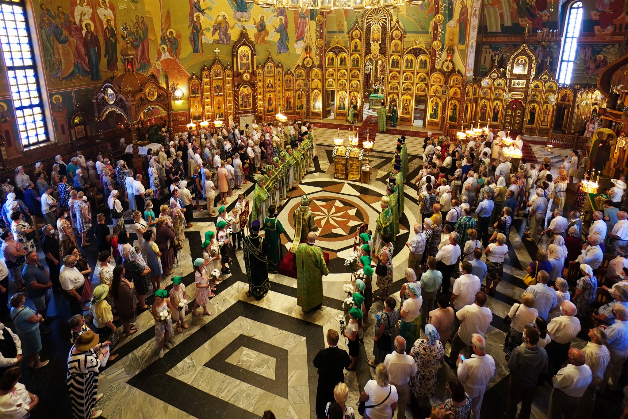 The Holy Spirit feast in the Holy Spirit Orthodox church in Białystok