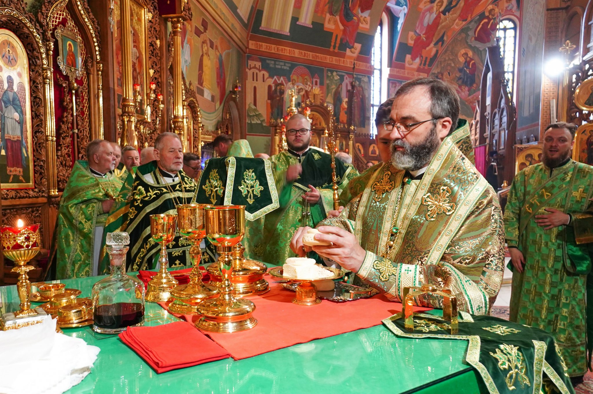 The Holy Spirit feast in the Holy Spirit Orthodox church in Białystok