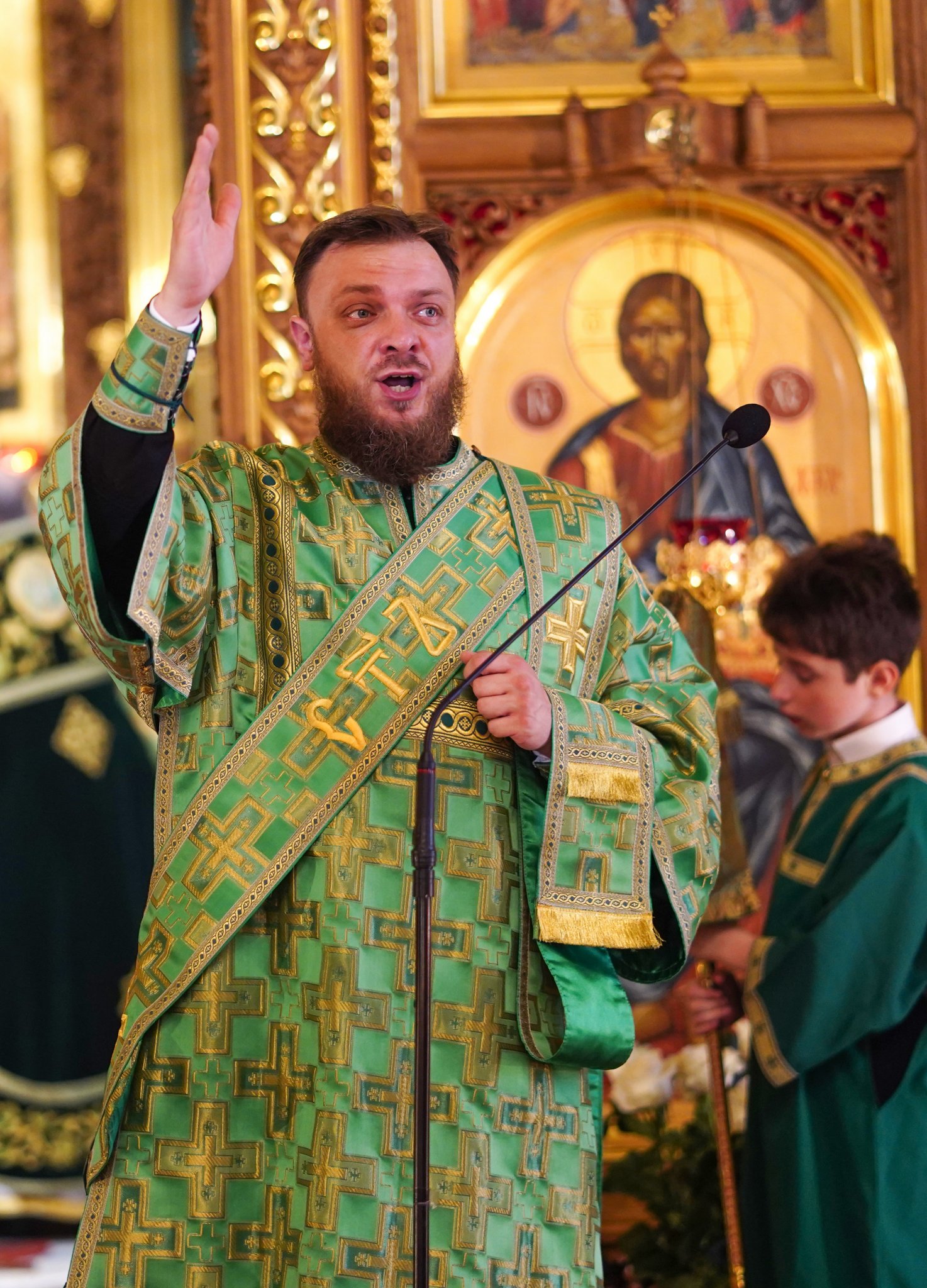 The Holy Spirit feast in the Holy Spirit Orthodox church in Białystok