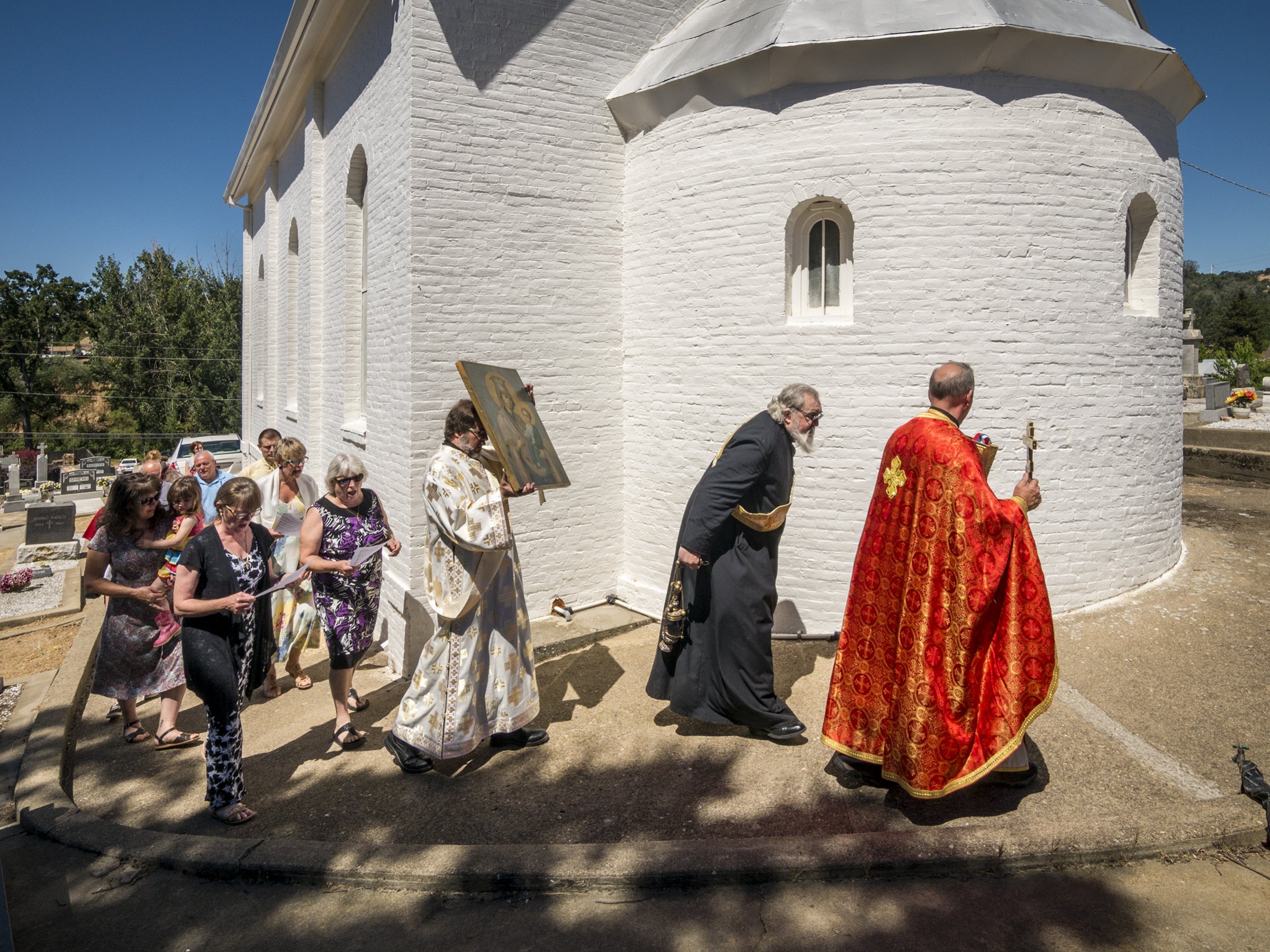 Procession of the miracle-granting icon of the Theotokos, St. Sava Jackson