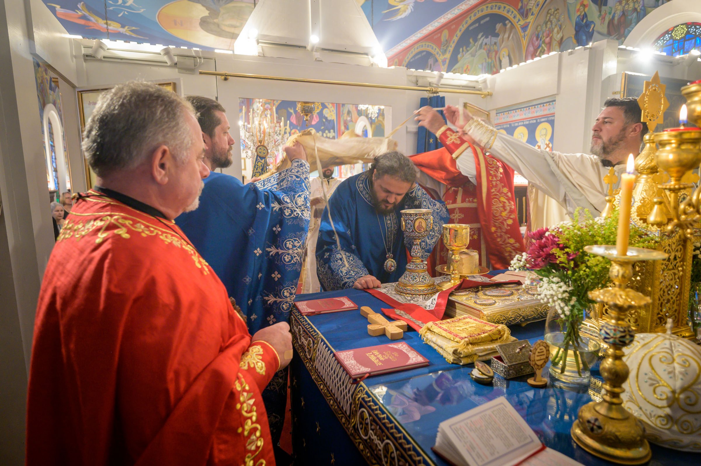 Hierarchal Divine Liturgy during the slava of St. Sebastian of Jackson, St. Sava Church