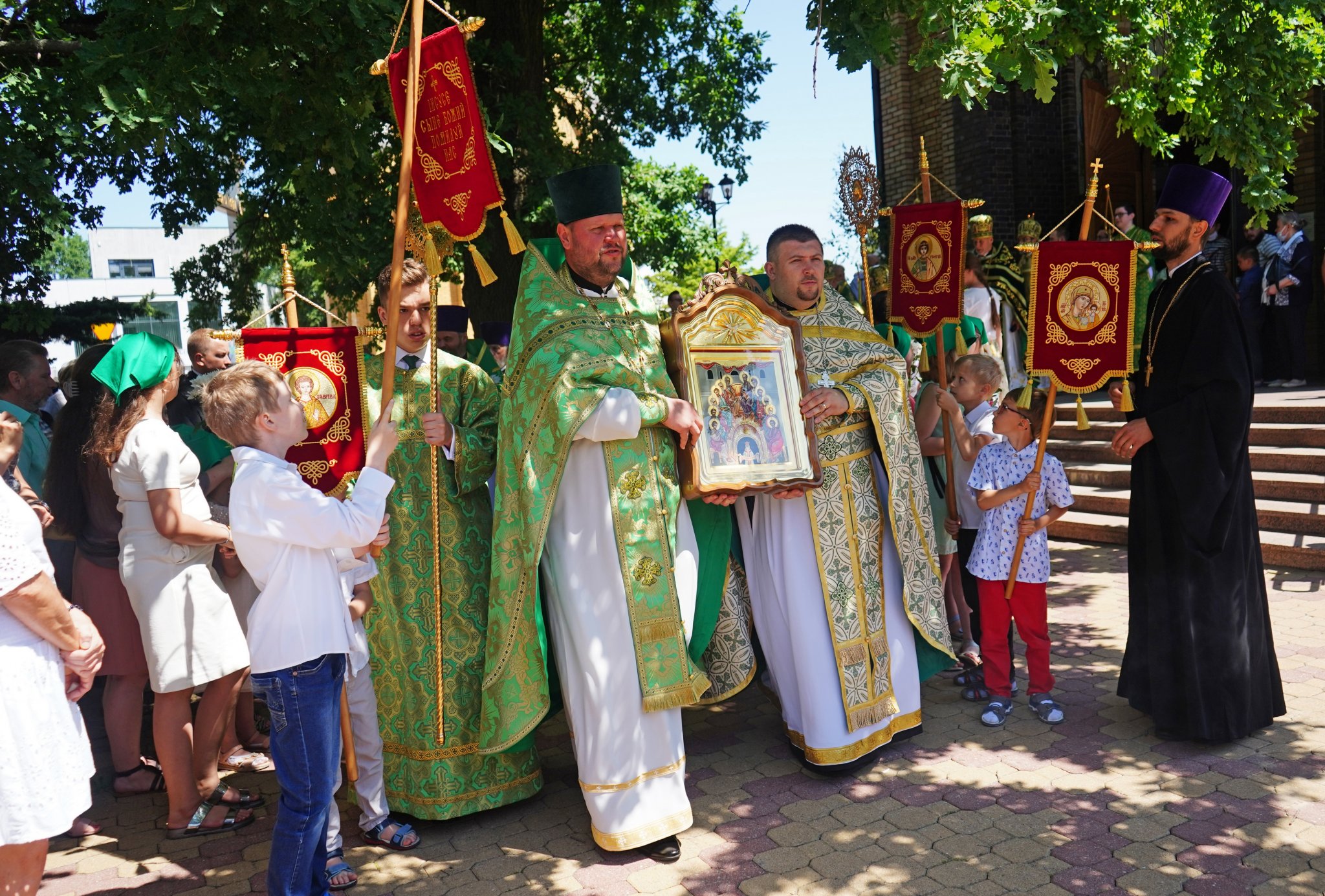 The Holy Spirit feast in the Holy Spirit Orthodox church in Białystok