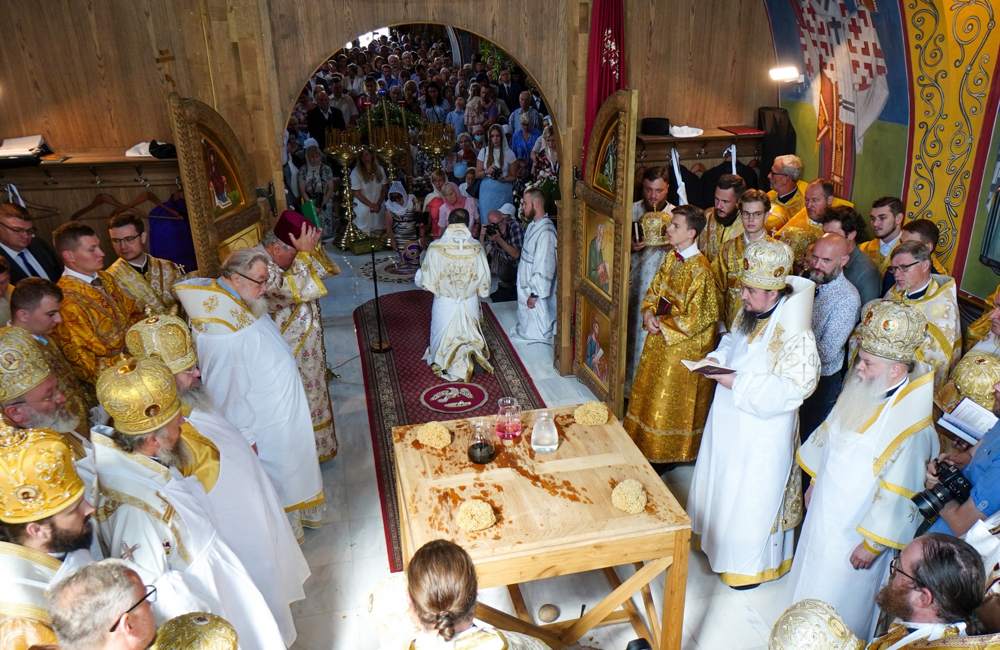 The consecration of Annunciation Cathedral of Supraśl Monastery