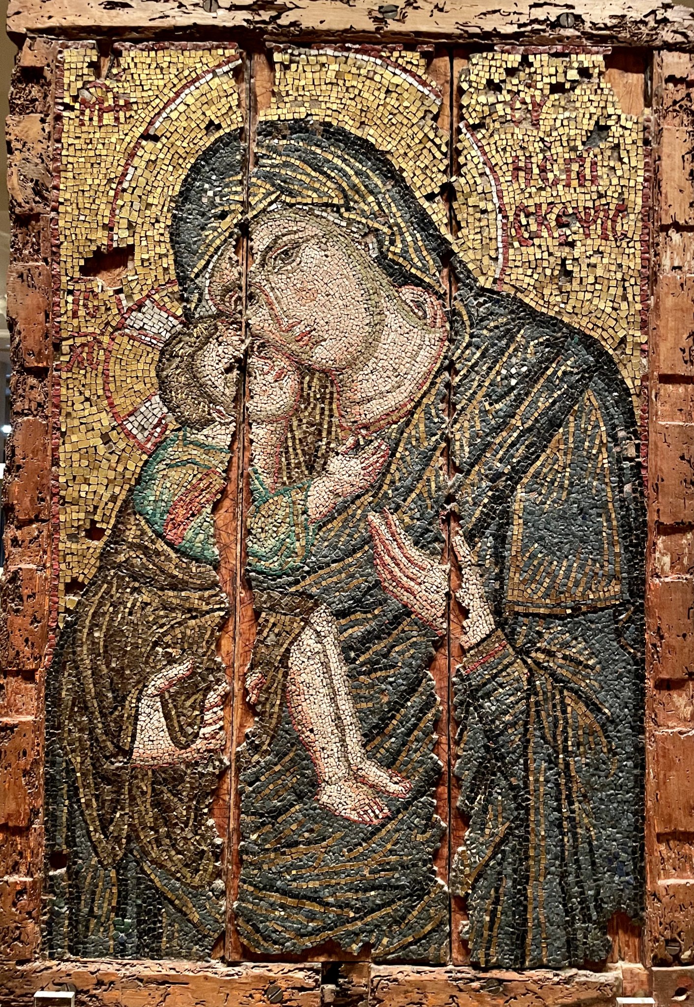 Богоматерь Епискепсис. Мозаическая икона XIII в.