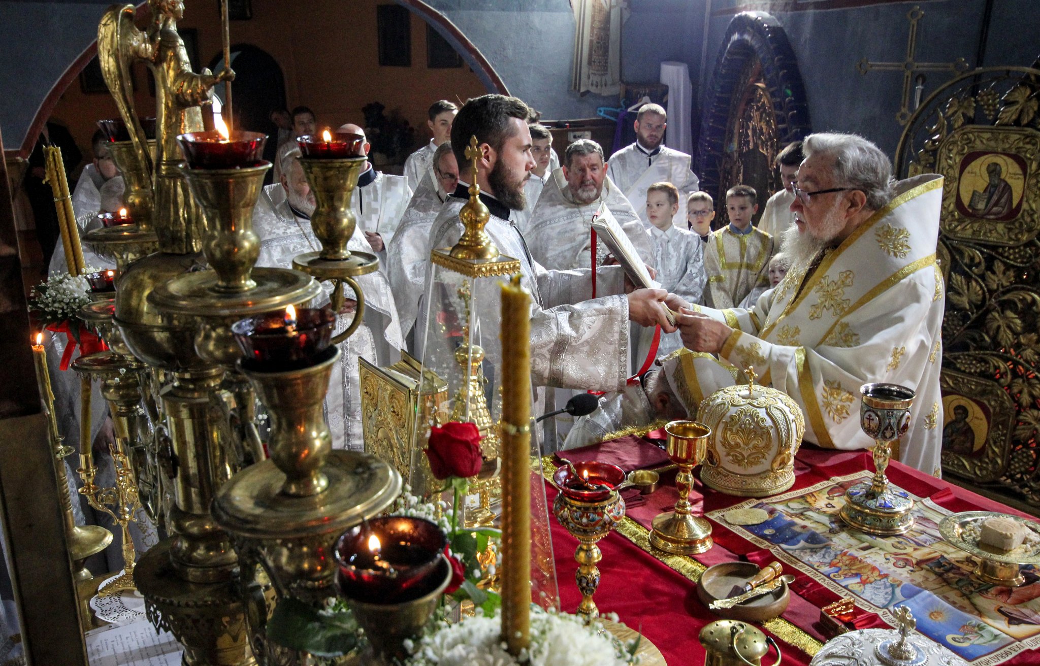 The Divine Liturgy in the Holy Trinity Catherdal in Hajnowka