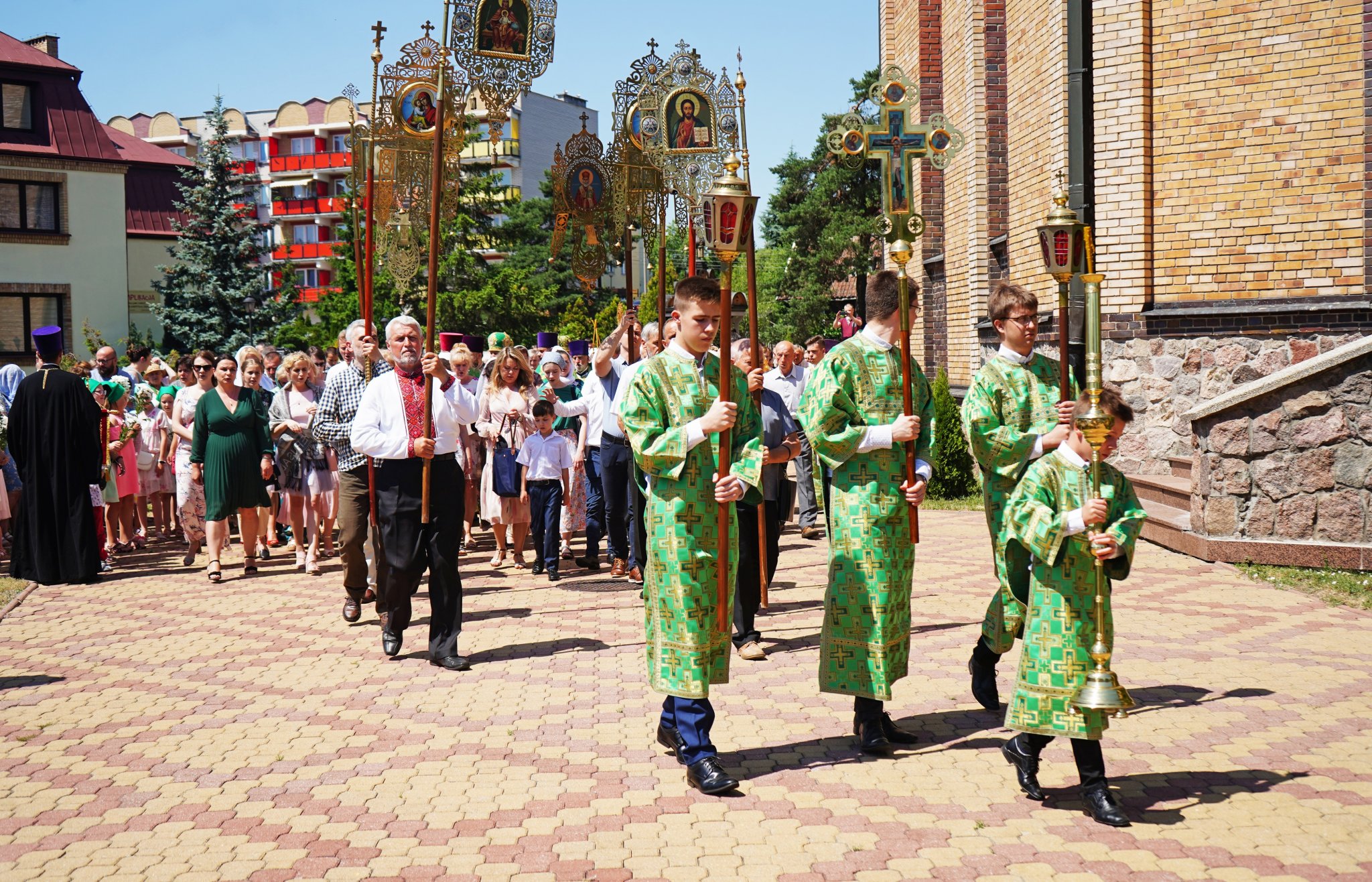 The Holy Spirit feast in the Holy Spirit Orthodox church in Białystok