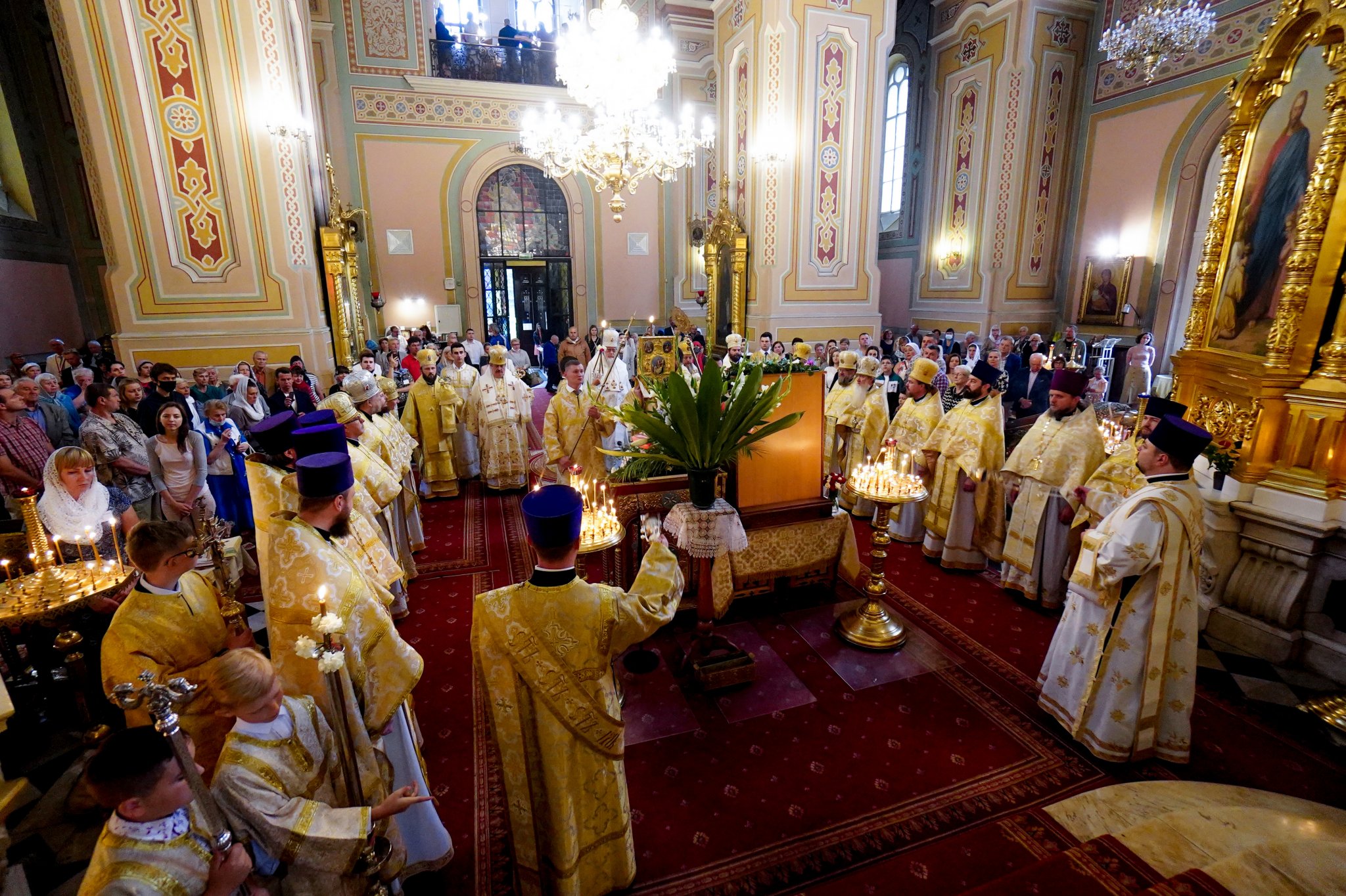 Divine Liturgy of the patronal feast in St. Mary Magdalene Cathedral in Warsaw