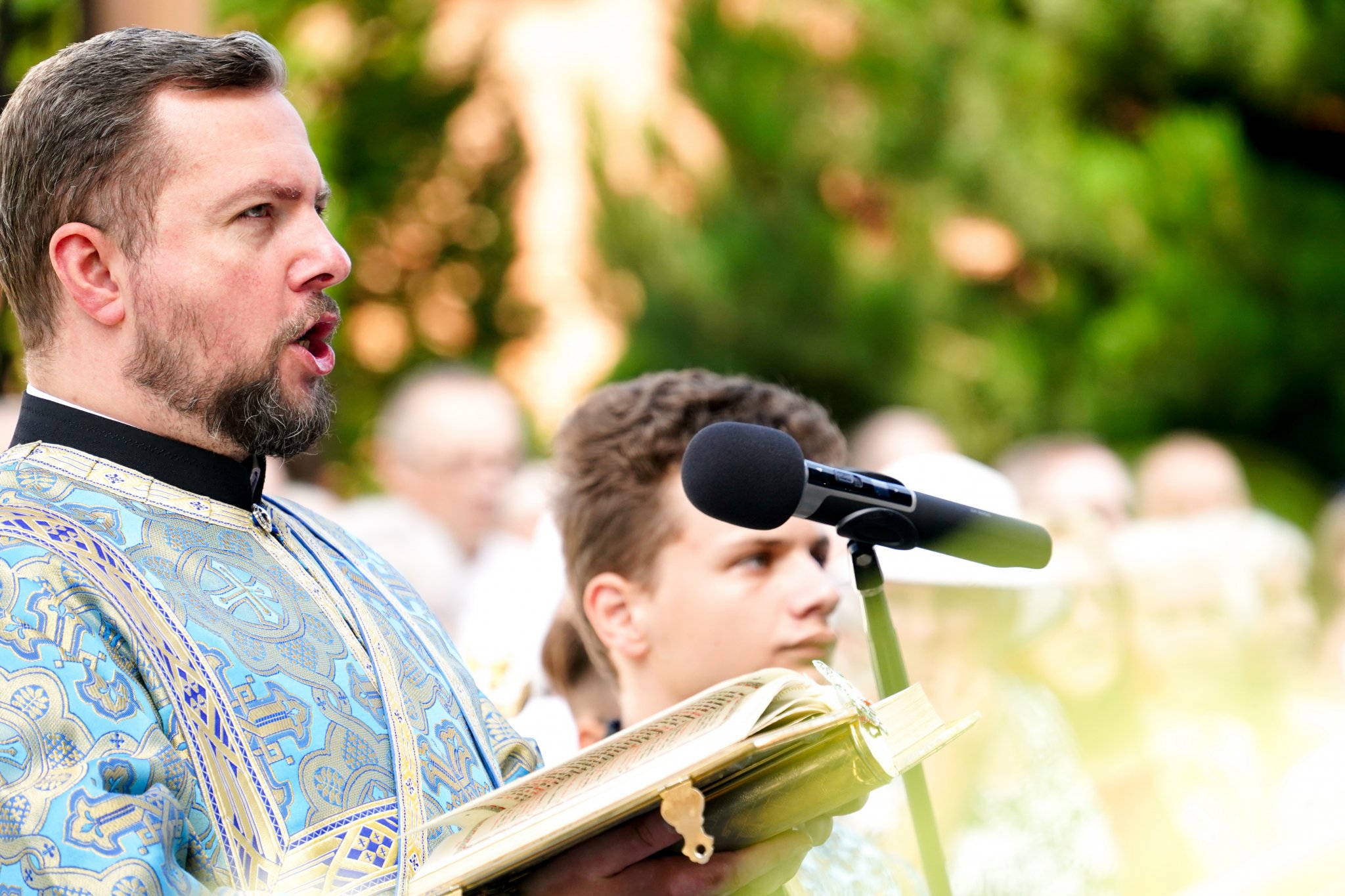 The Divine Liturgy in Supraśl Monastery in Suprasl Icon of the Mother of God feast 