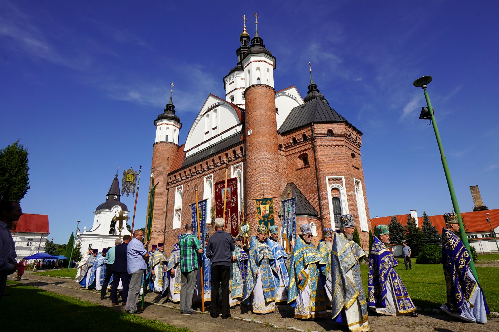 The Divine Liturgy in Supraśl Monastery in Suprasl Icon of the Mother of God feast 
