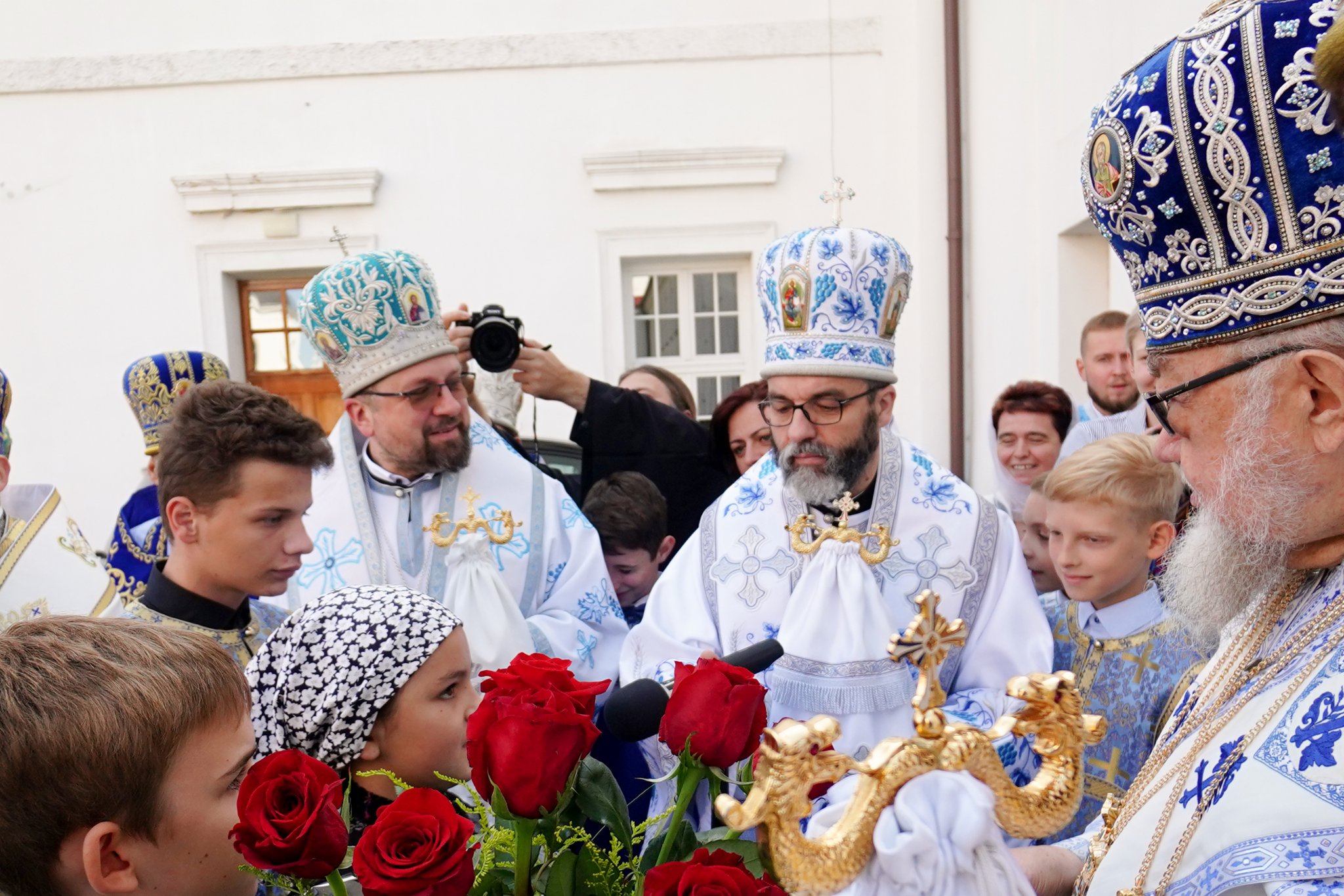 The Divine Liturgy in Supraśl Monastery in Suprasl Icon of the Mother of God feast 
