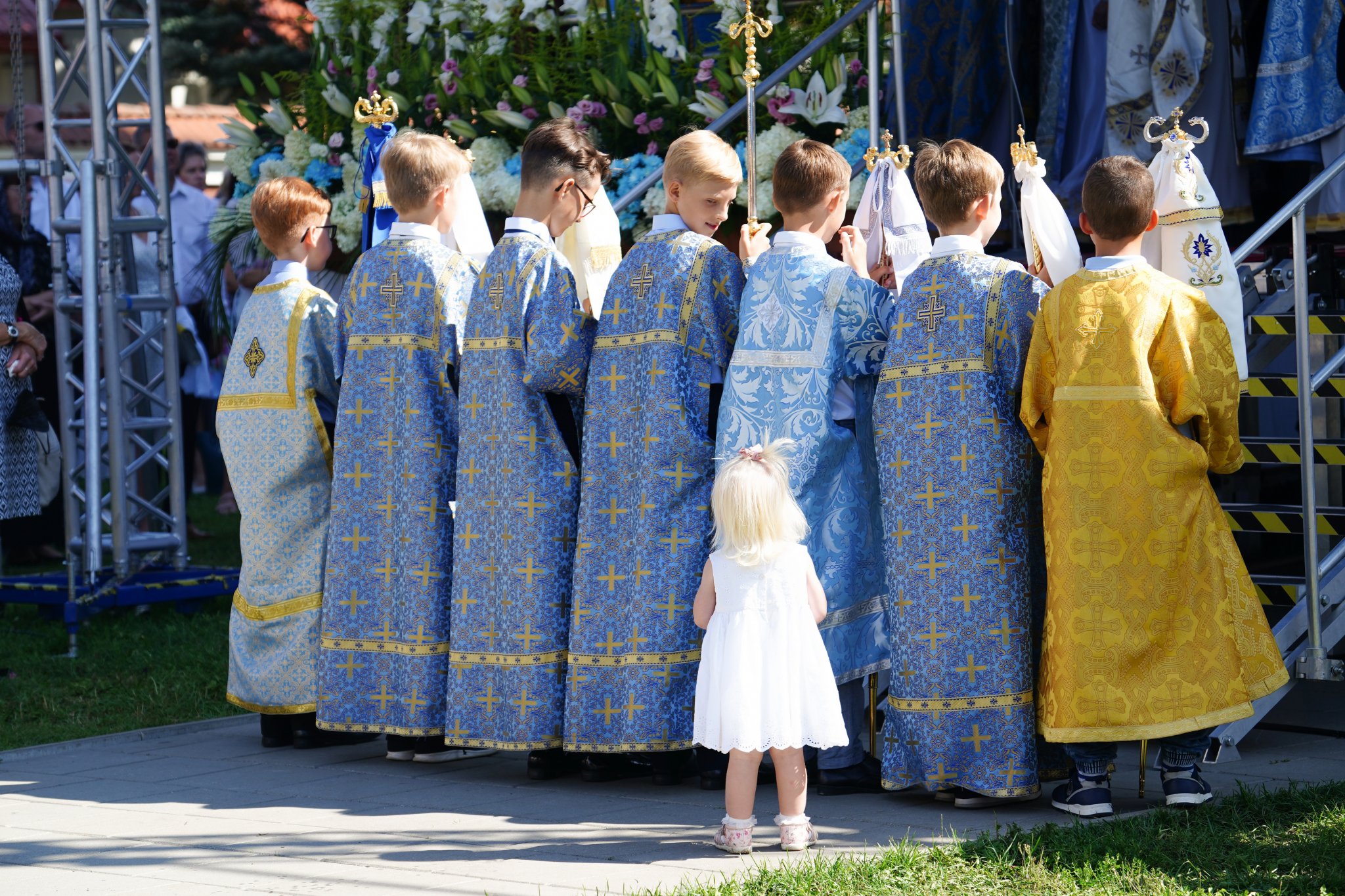 The Divine Liturgy in Supraśl Monastery in Suprasl Icon of the Mother of God feast 