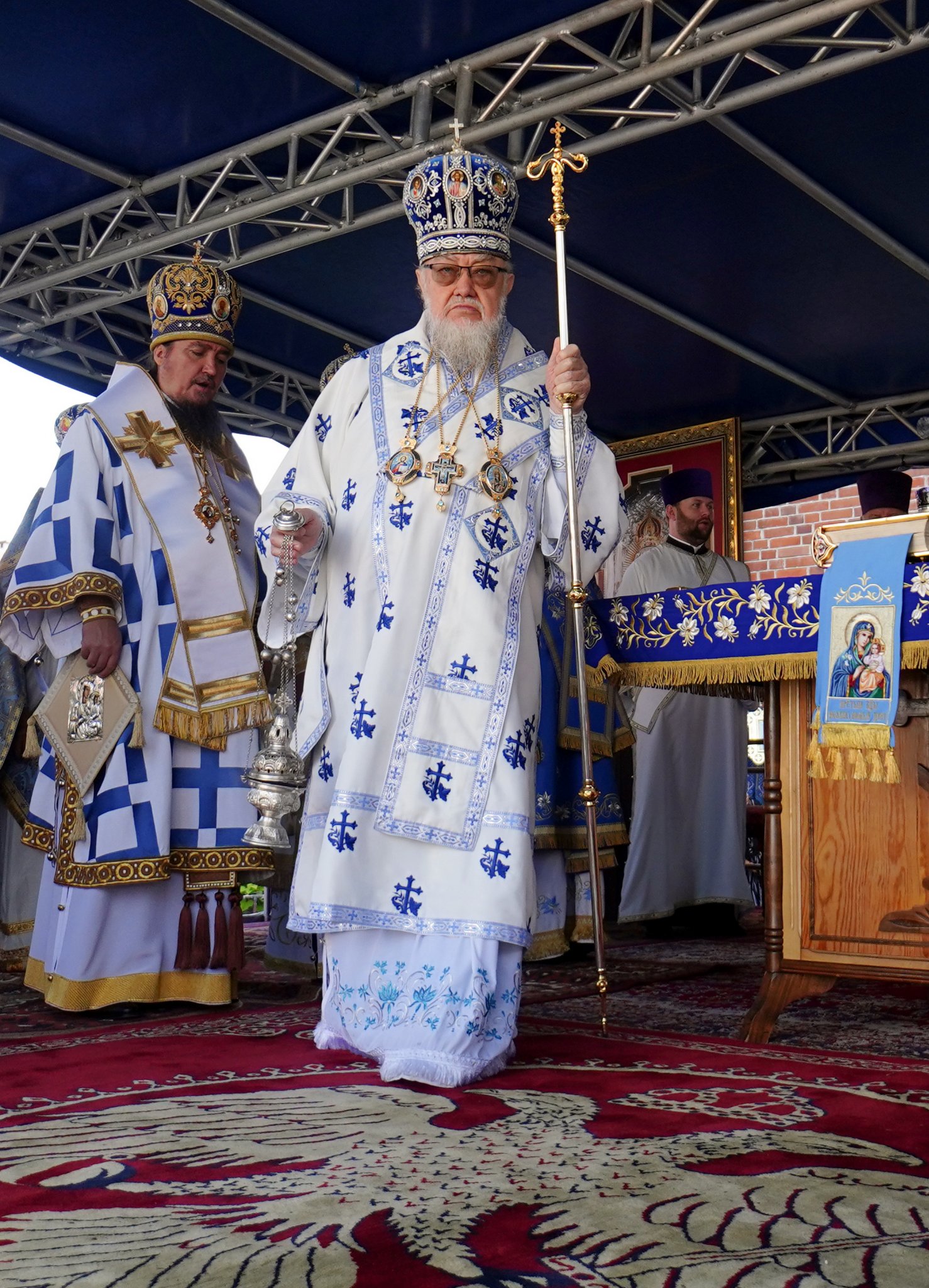 The Divine Liturgy in Supraśl Monastery in Suprasl Icon of the Mother of God feast 