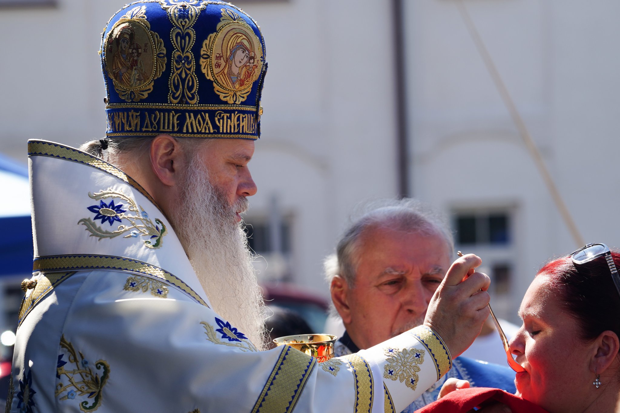 The Divine Liturgy in Supraśl Monastery in Suprasl Icon of the Mother of God feast 