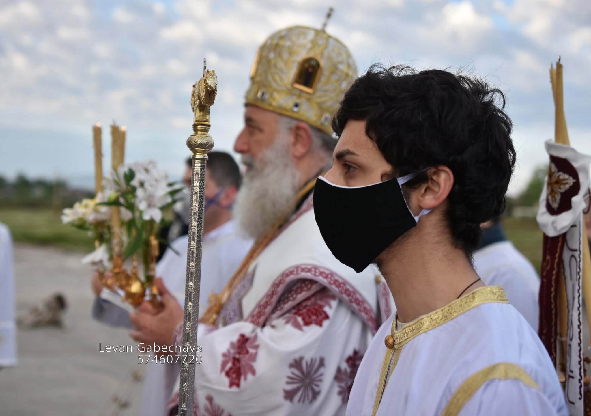 Литургия во время пандемии. Зугдиди. Грузия.