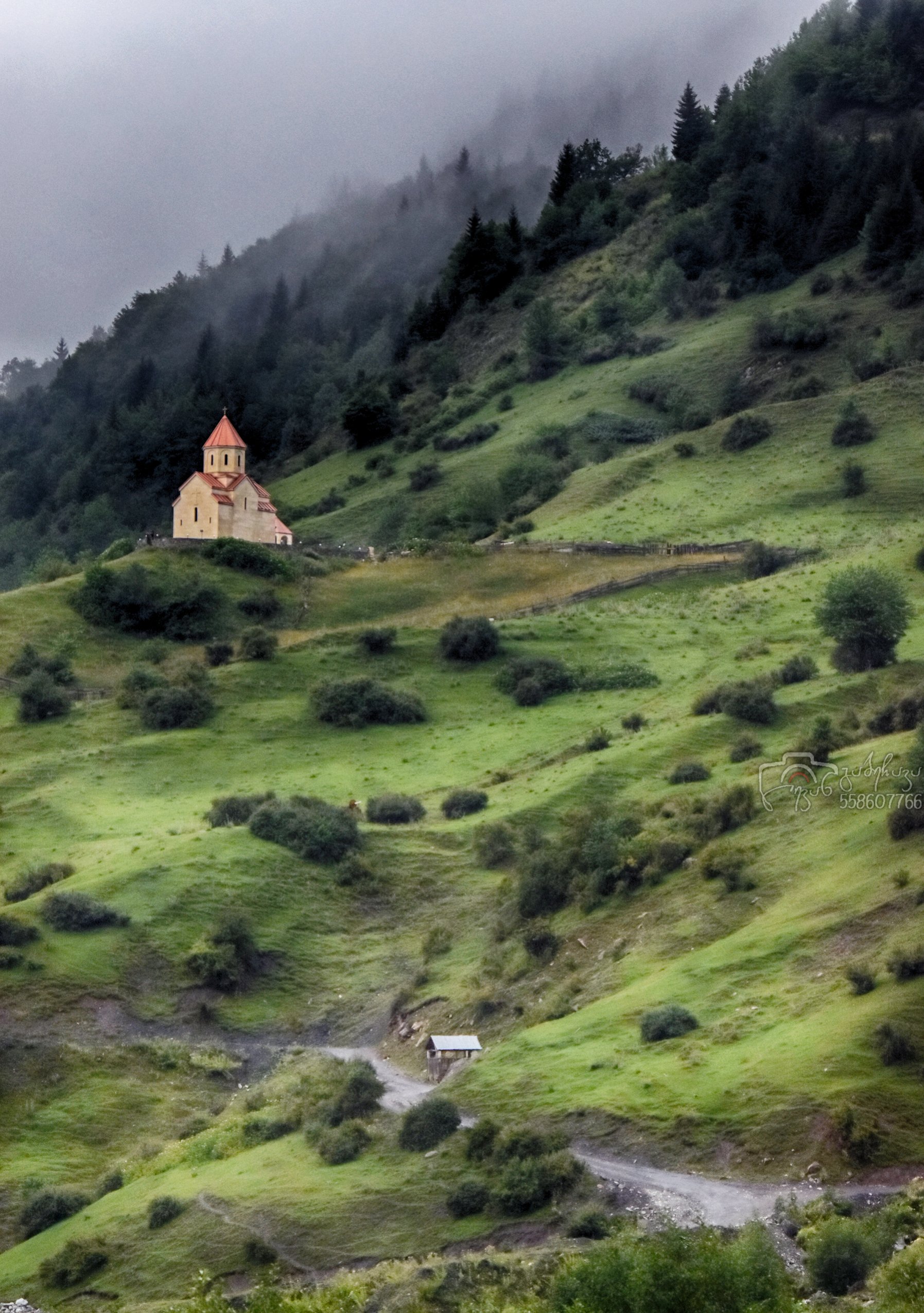 The Orthodox church in Svaneti. Georgia.