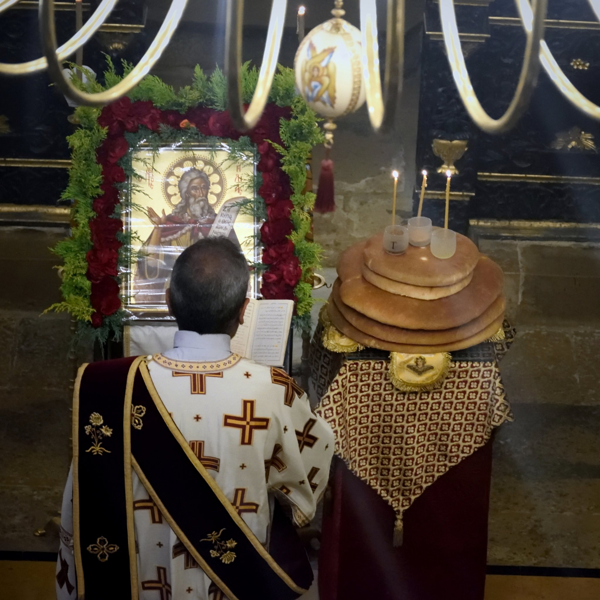 Wieczernia św. Eliasza - monaster w Szłajja 19.07.2021