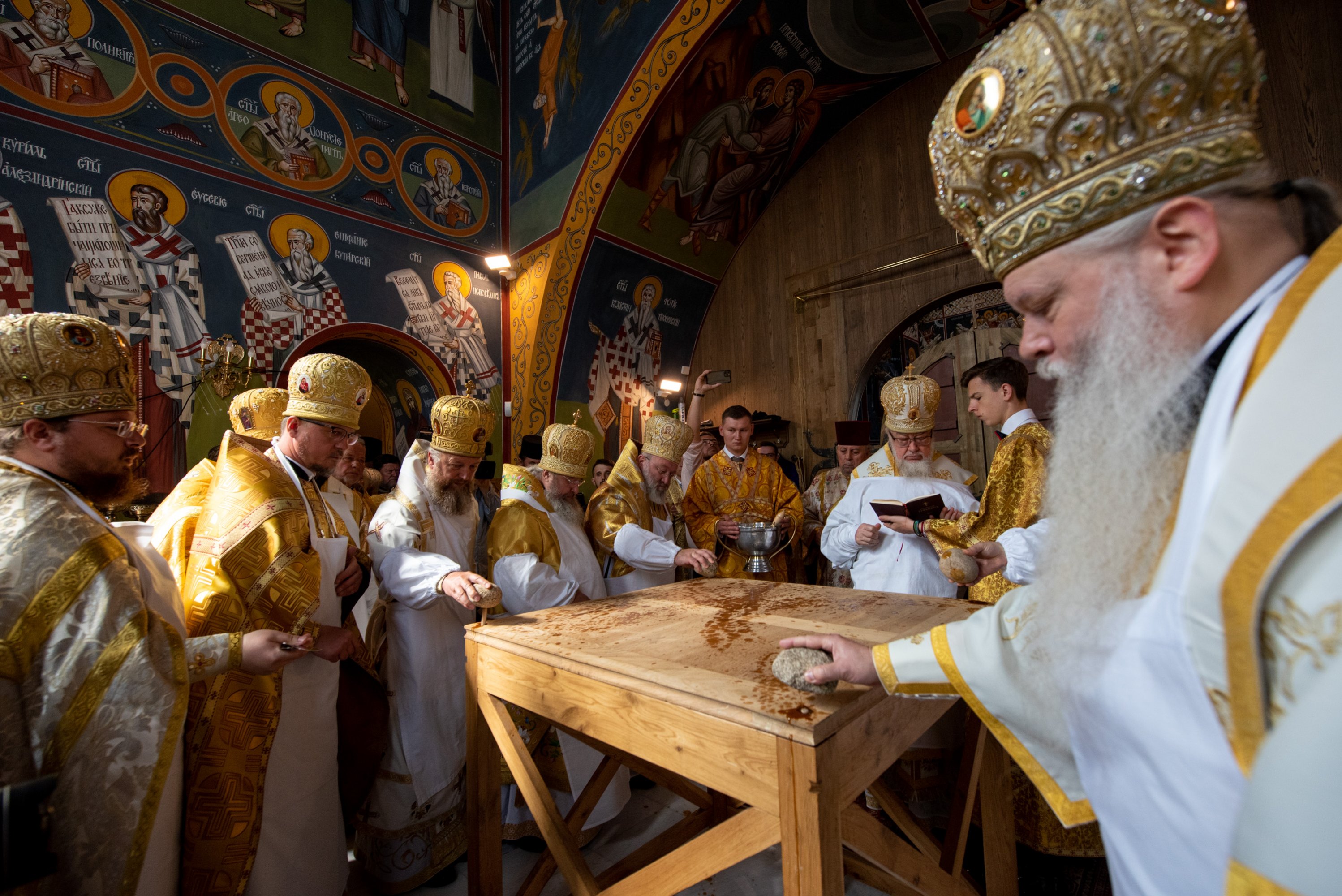 The consecration of Annunciation Cathedral of Supraśl Monastery