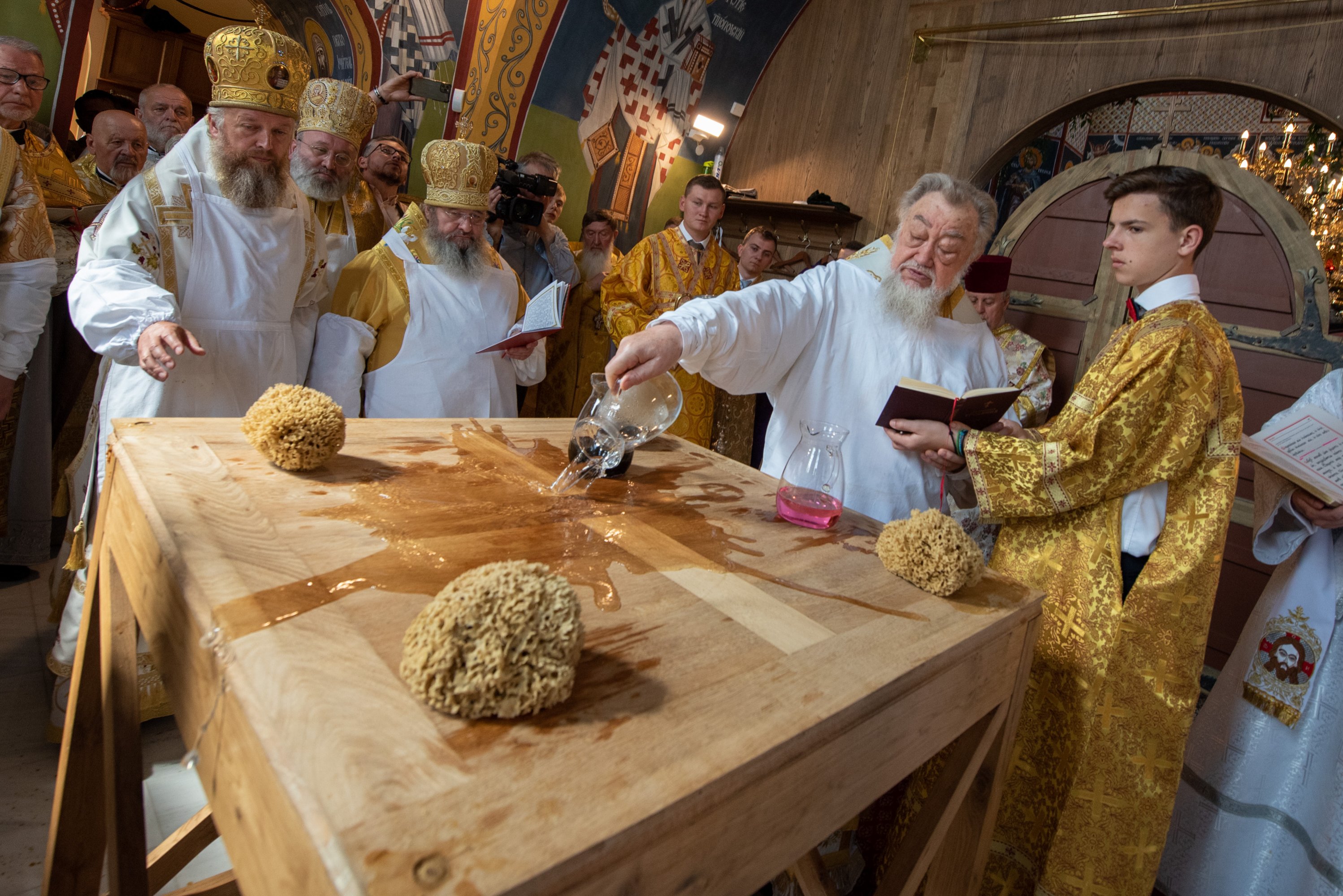 The consecration of Annunciation Cathedral of Supraśl Monastery