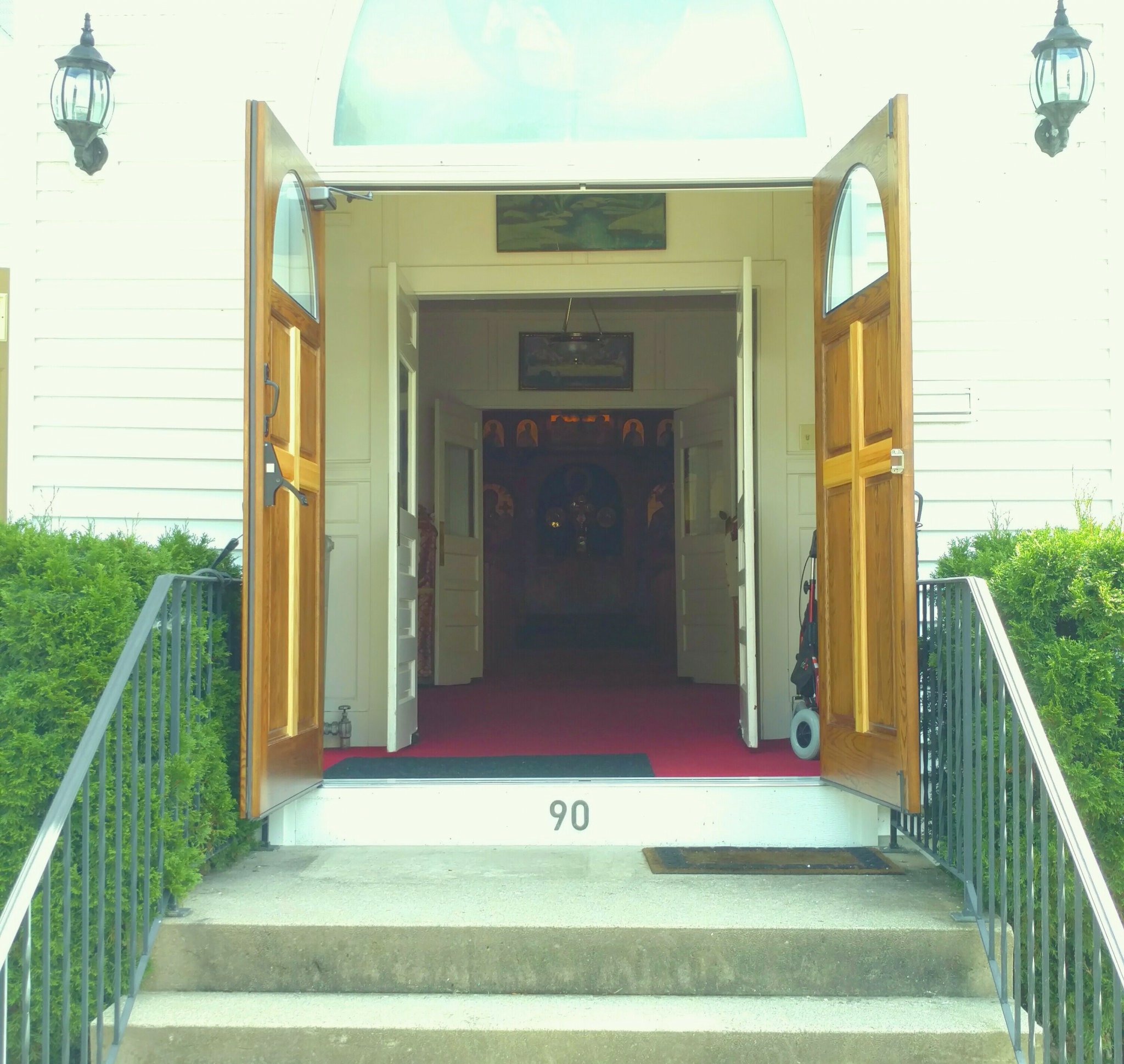 New doors at St George. 