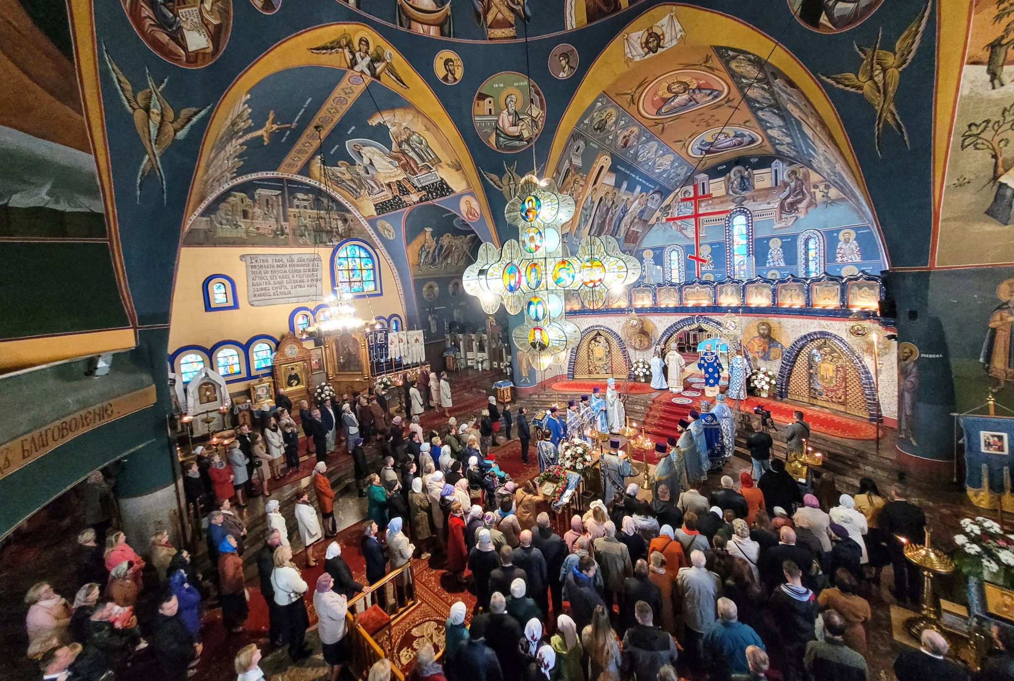 The feast of the Icon of Mother of God Joy of All Who Sorrow in Holy Trinity Cathedral in Hajnówka