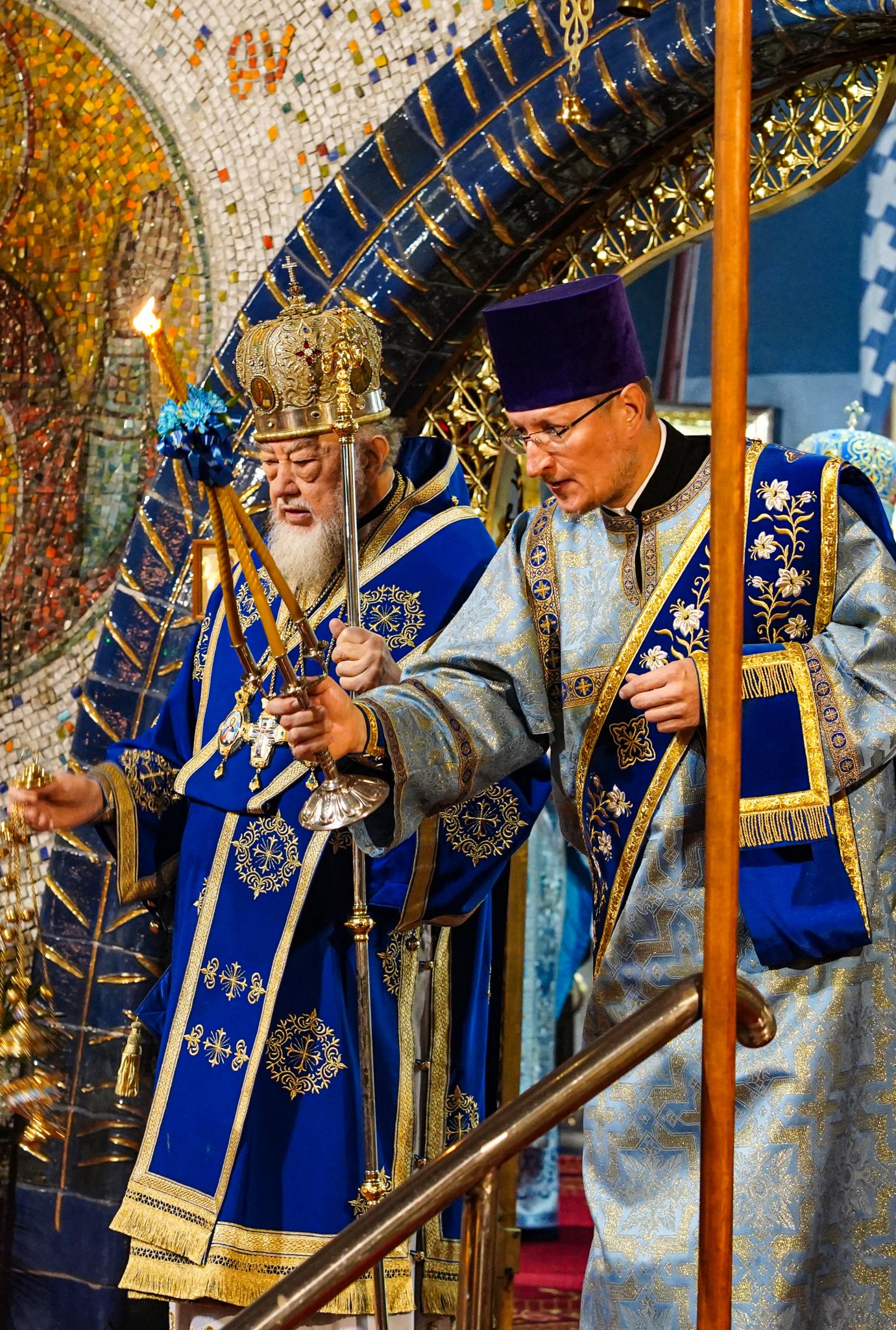 Metropolitan Sawa in the Holy Trinity Cathedral in Hajnówka