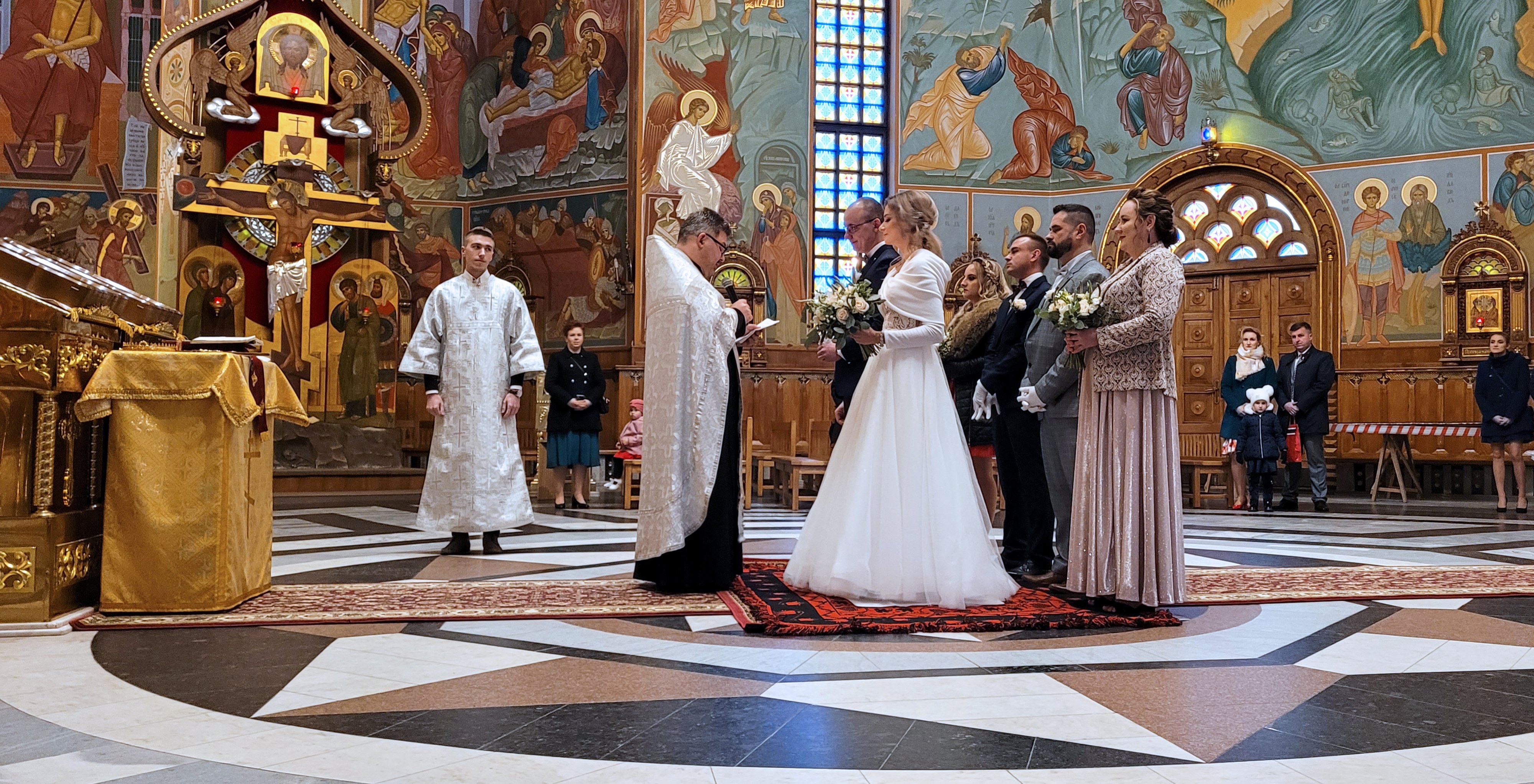 The marriage in the Holy Spirit Orthodox church in Biąłystok