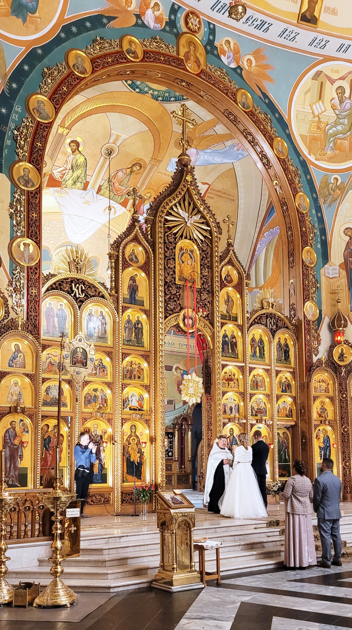 The marriage in the Holy Spirit Orthodox church in Biąłystok