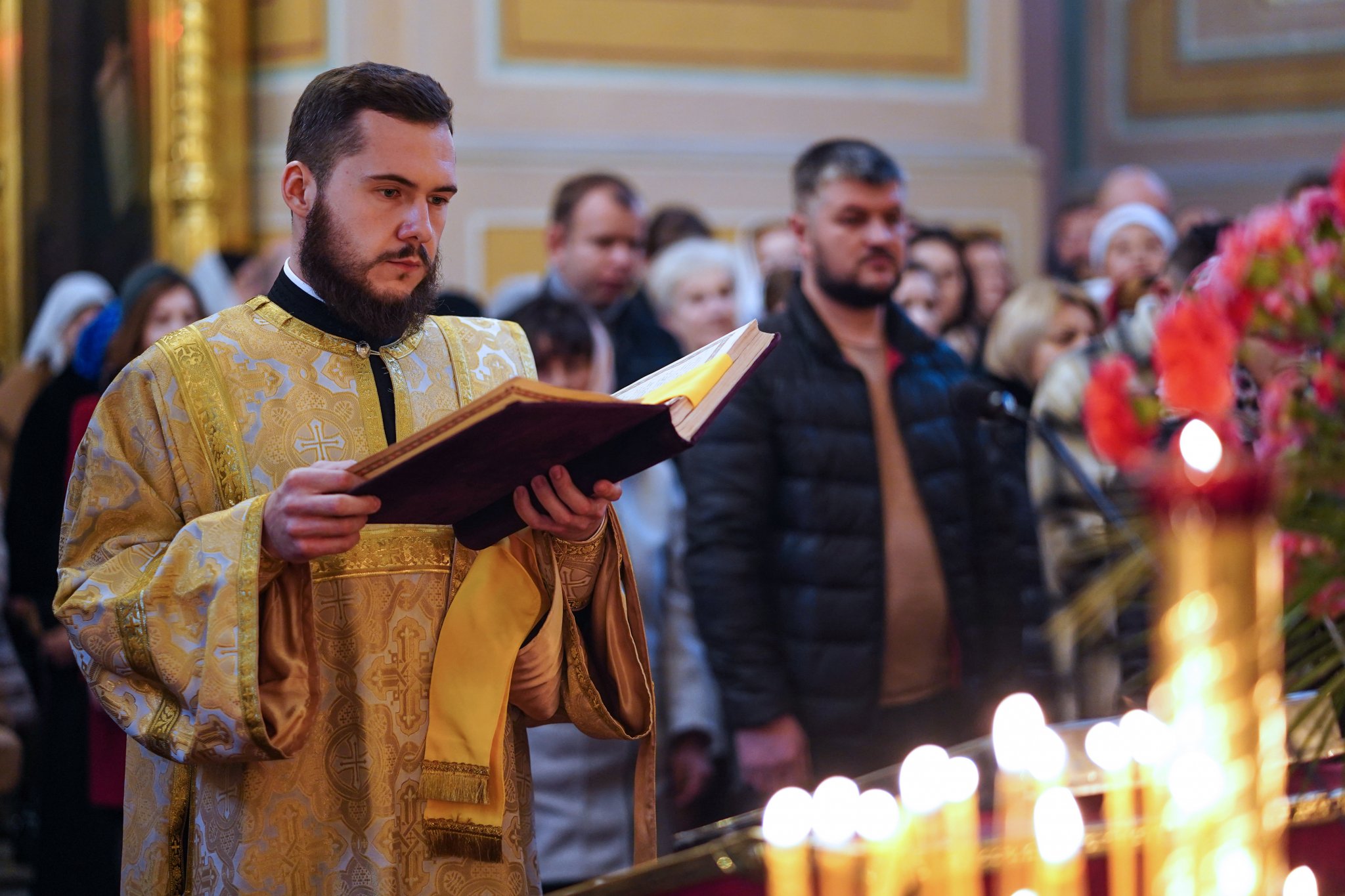 The priest ordination in St. Mary Magdaleny Cathedral in Warsaw