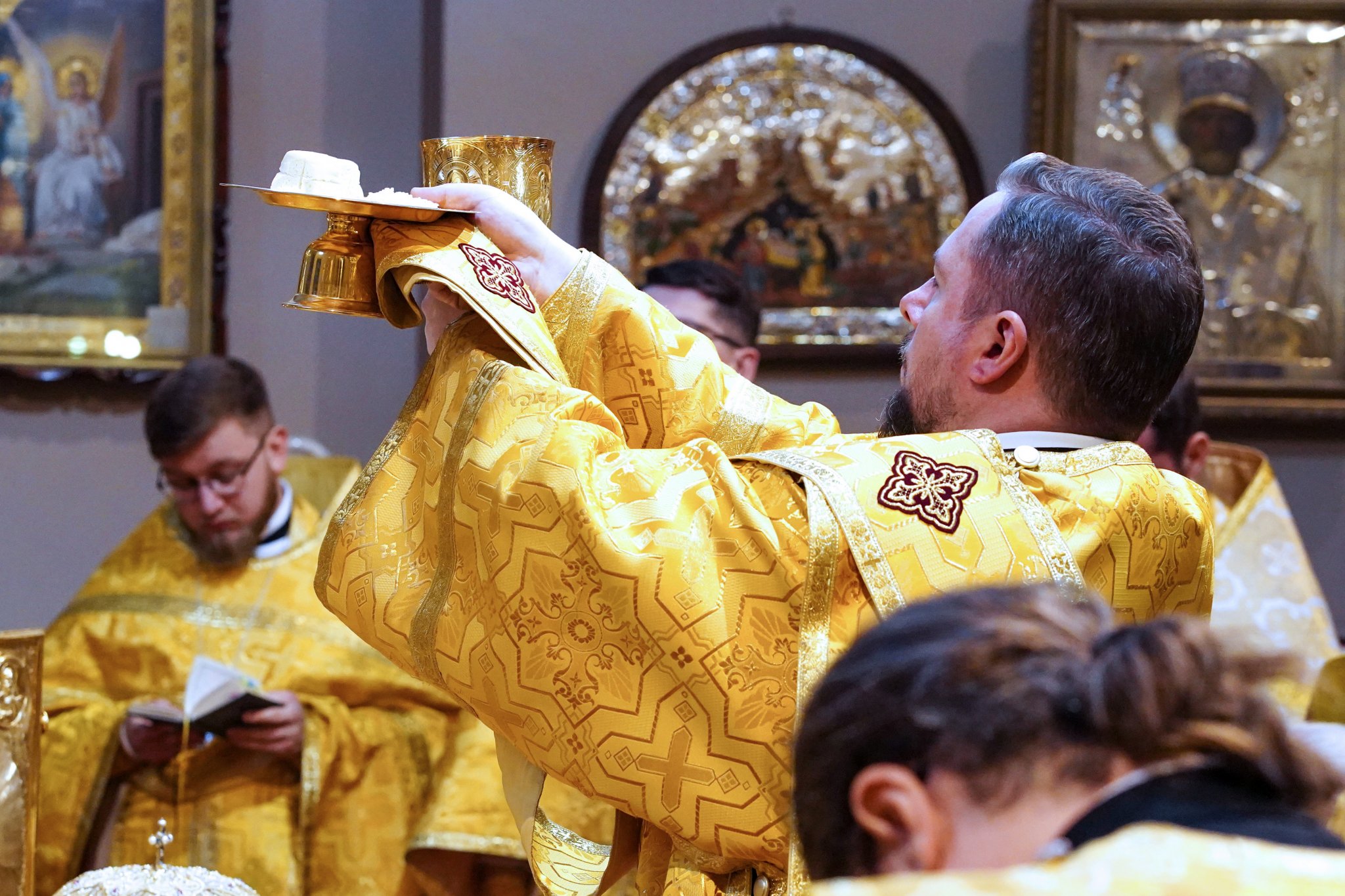 The priest ordination in St. Mary Magdaleny Cathedral in Warsaw