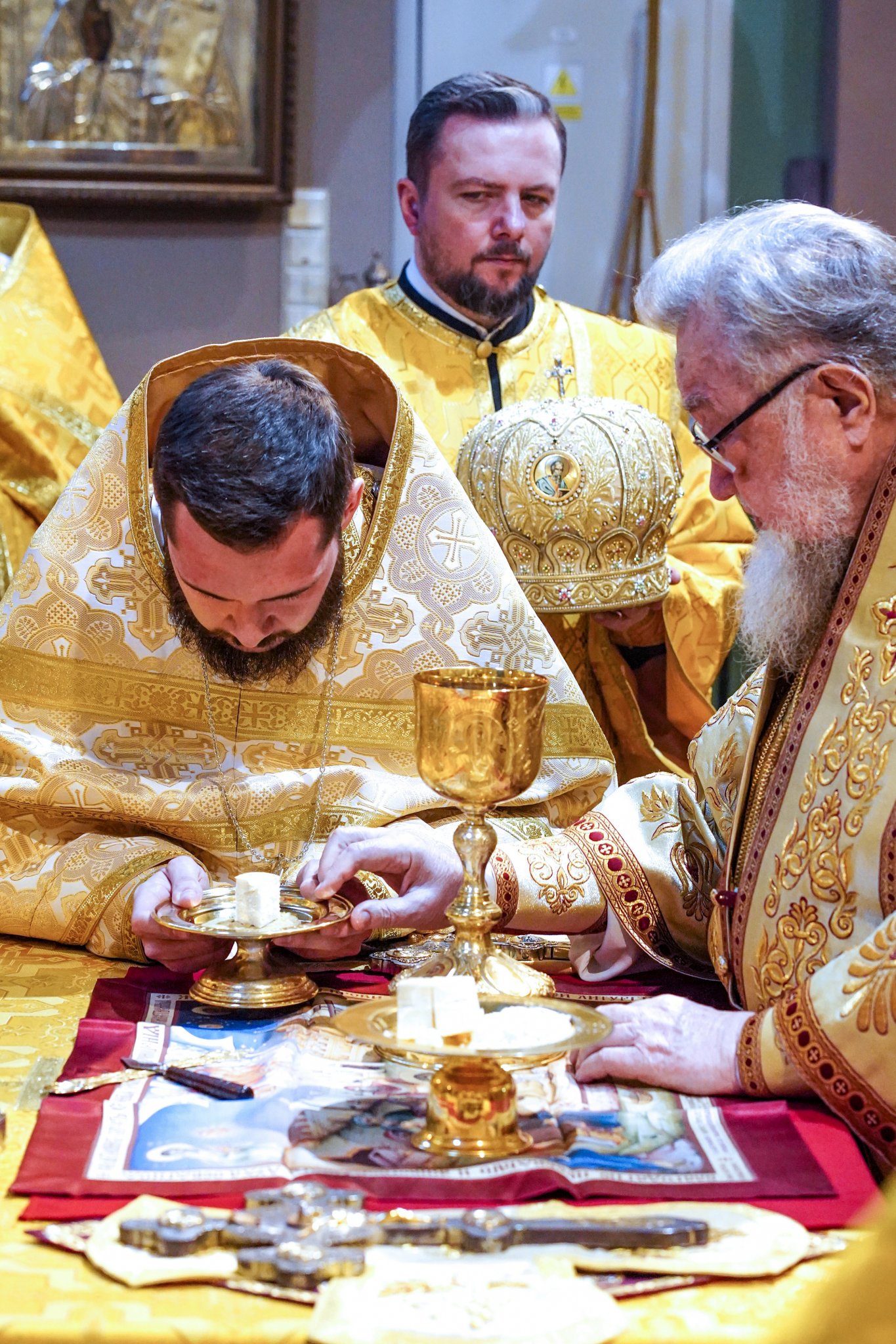 The priest ordination in St. Mary Magdaleny Cathedral in Warsaw