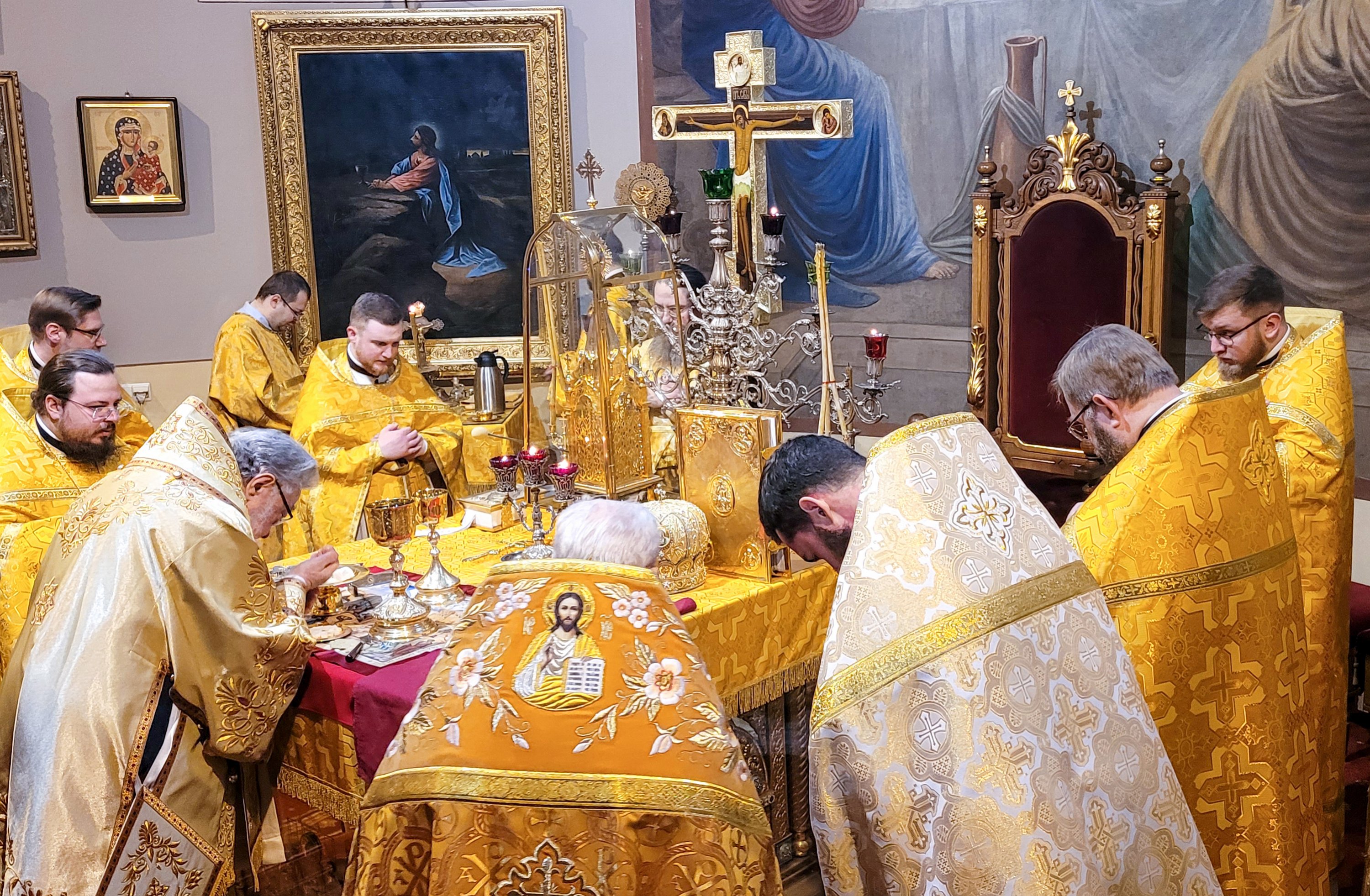 The priest ordination in St. Mary Magdaleny Cathedral in Warsaw