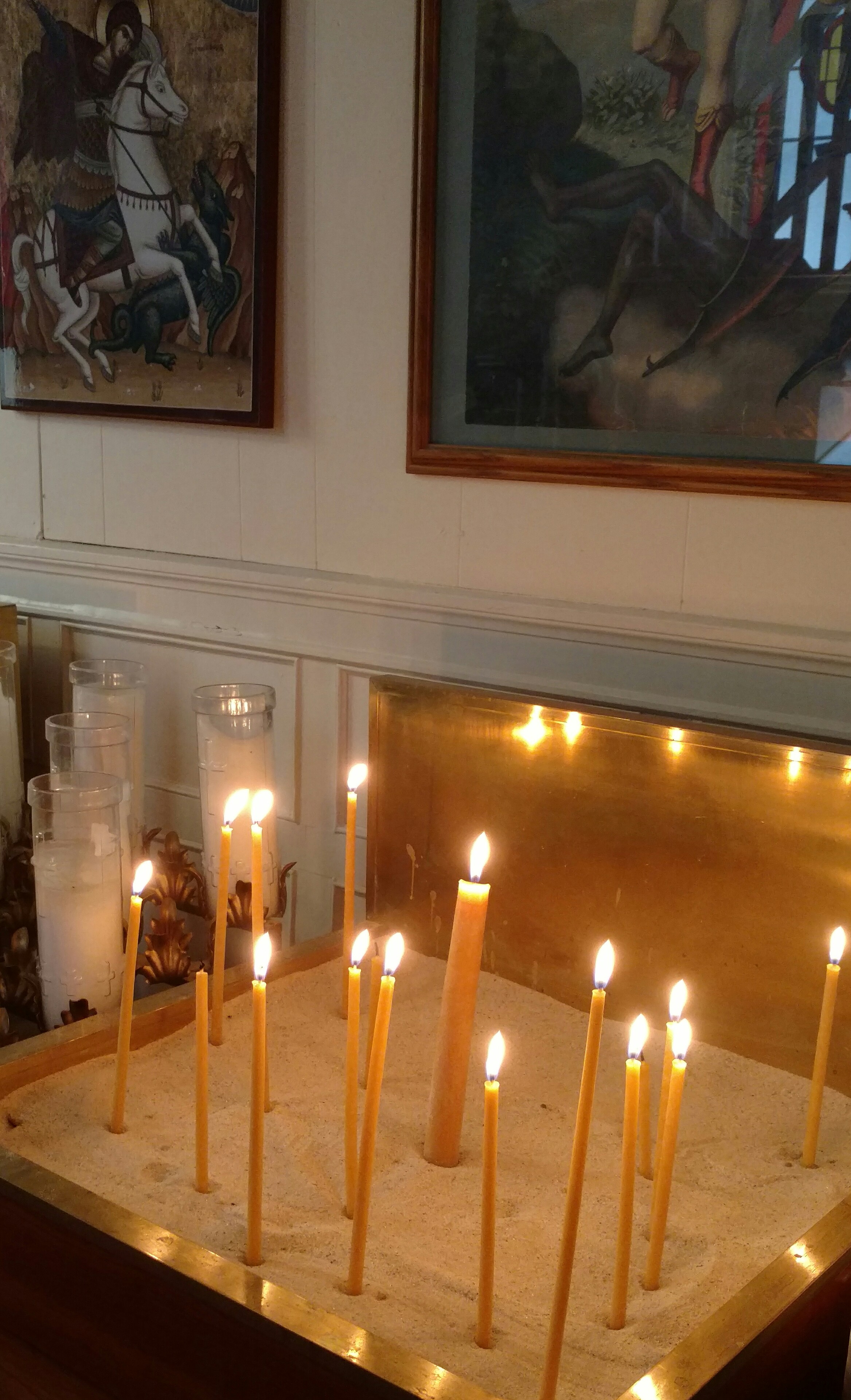Candles and icons