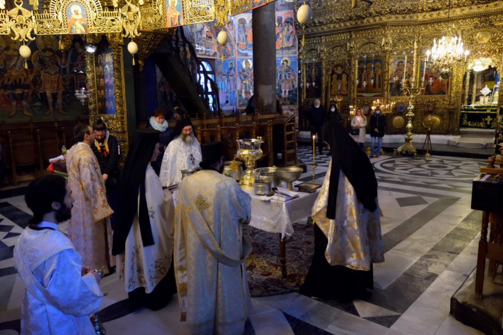 Wielkie poświęcenie wody, rylski monaster 6 stycznia 2022
