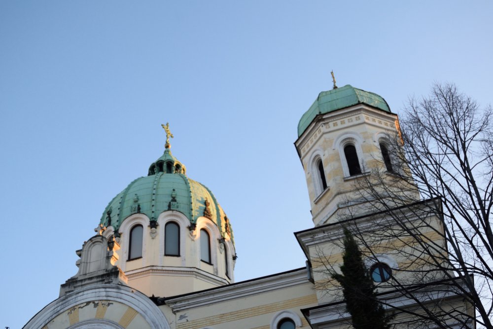 Kopuły cerkwi świętych Cyryla i Metodego, Sofia 2022