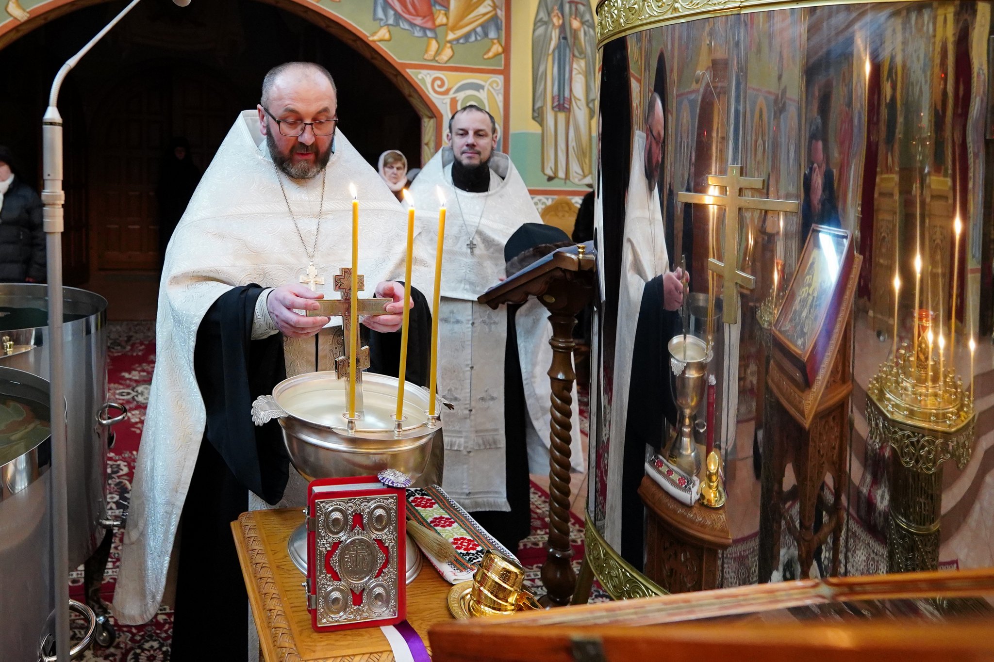 The eve of Baptism of Christ feast in Zwierki Convent