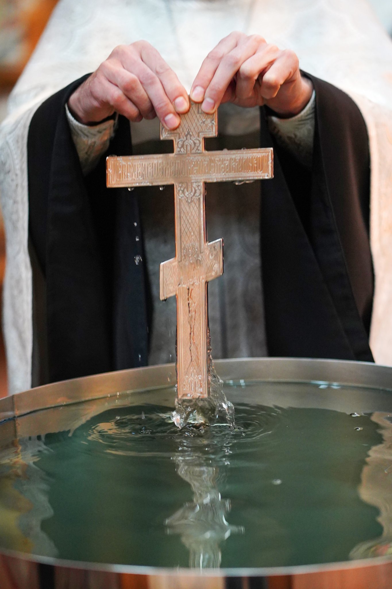 The eve of Baptism of Christ feast in Zwierki Convent