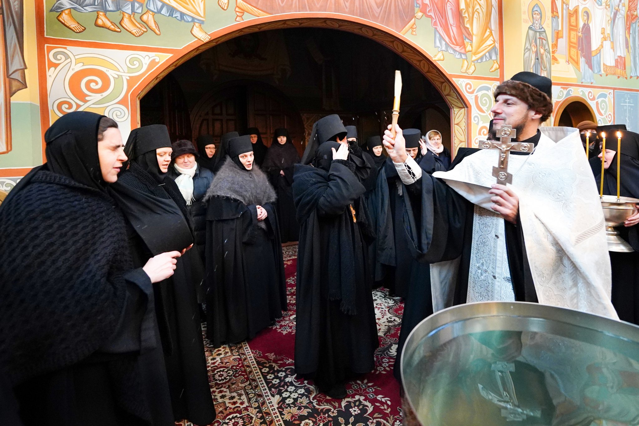 The eve of Baptism of Christ feast in Zwierki Convent