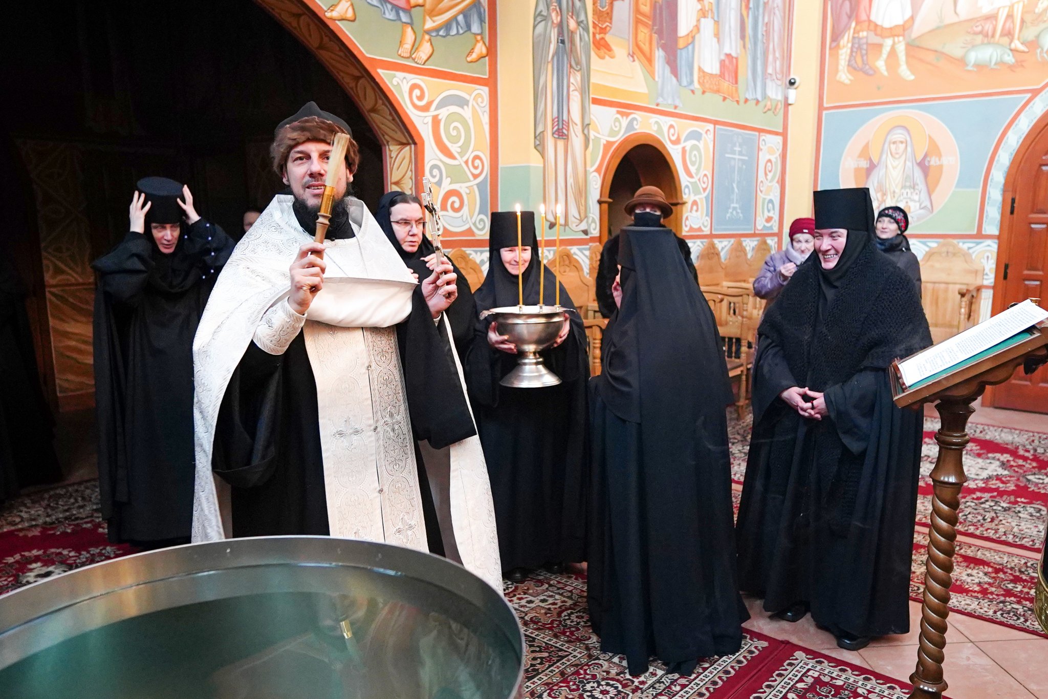 The eve of Baptism of Christ feast in Zwierki Convent