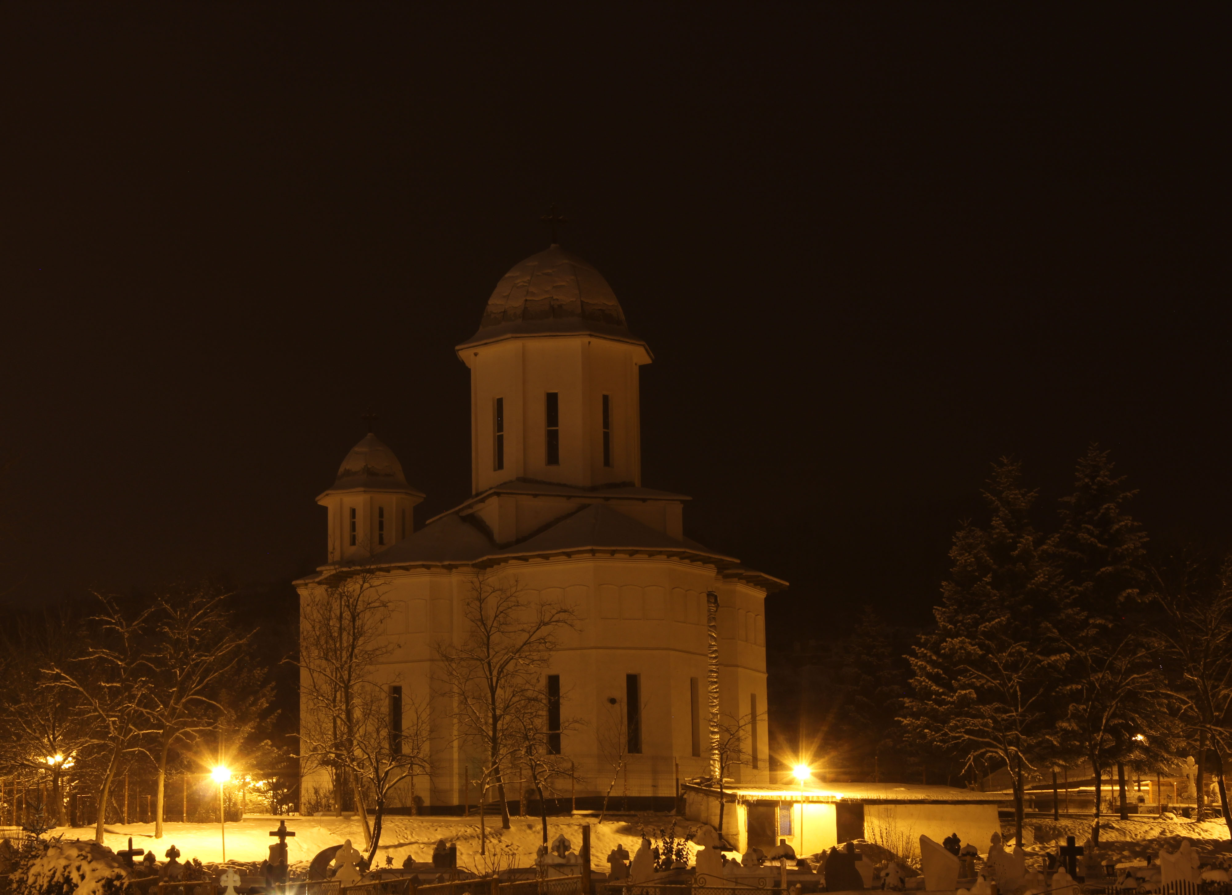 Winter in the cemetery