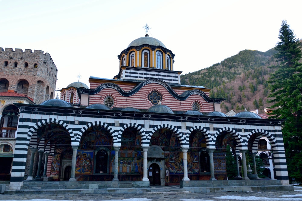 Rila monastery in January 2022