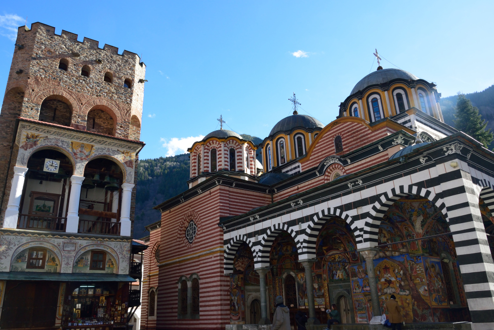 Rila monastery, tower January 2022